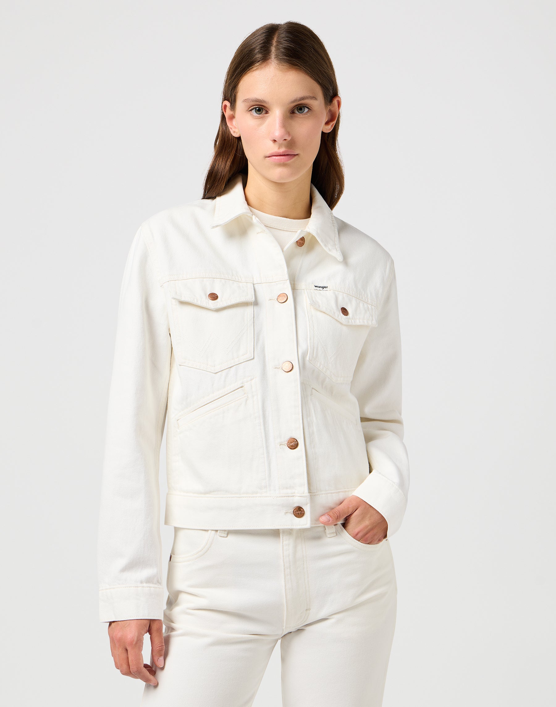 Heritage Jacket in Worn White Jackets Wrangler