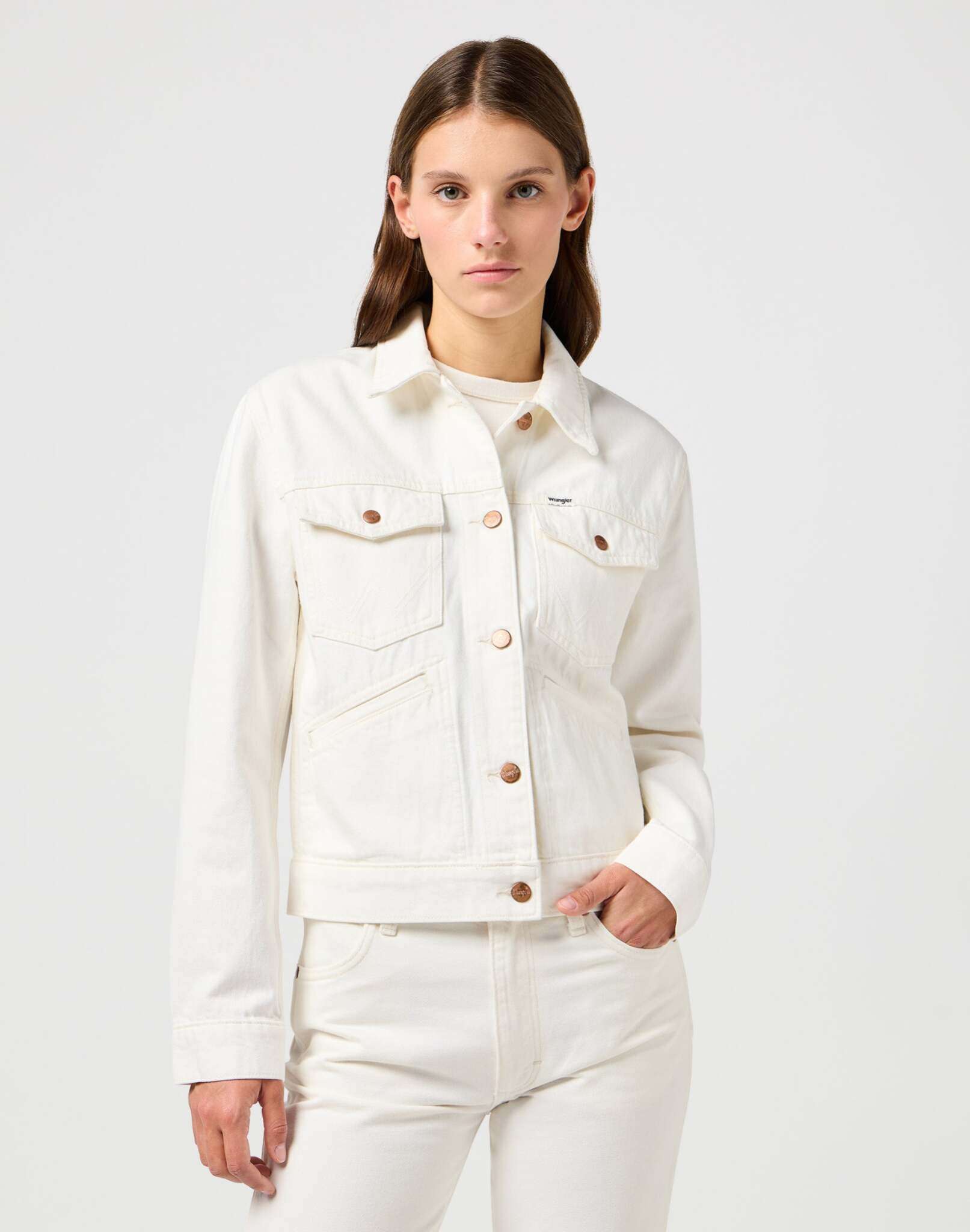 Heritage Jacket in Worn White Jackets Wrangler