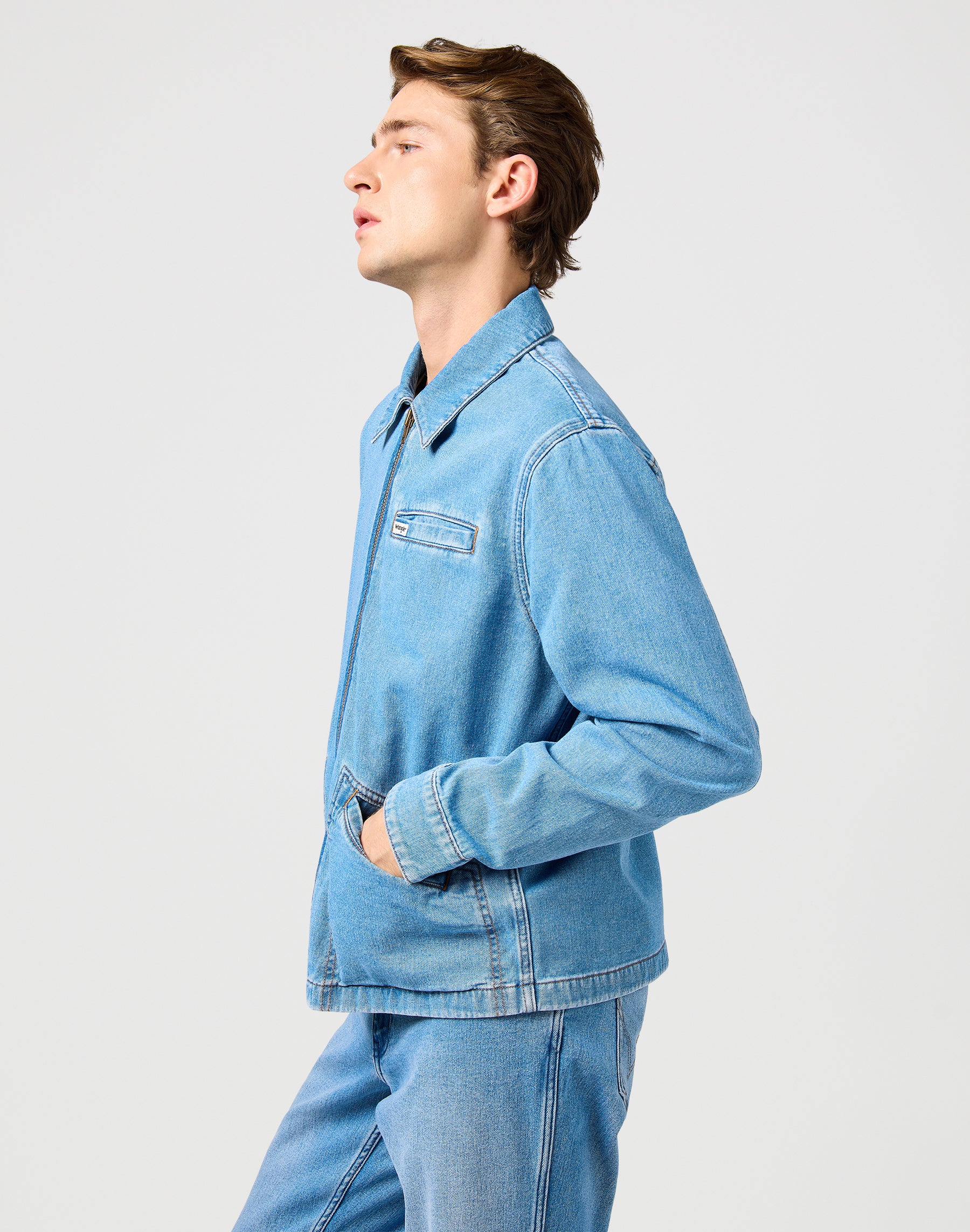 Rodeo Utility Jacket in Bohemian Blue Jackets Wrangler