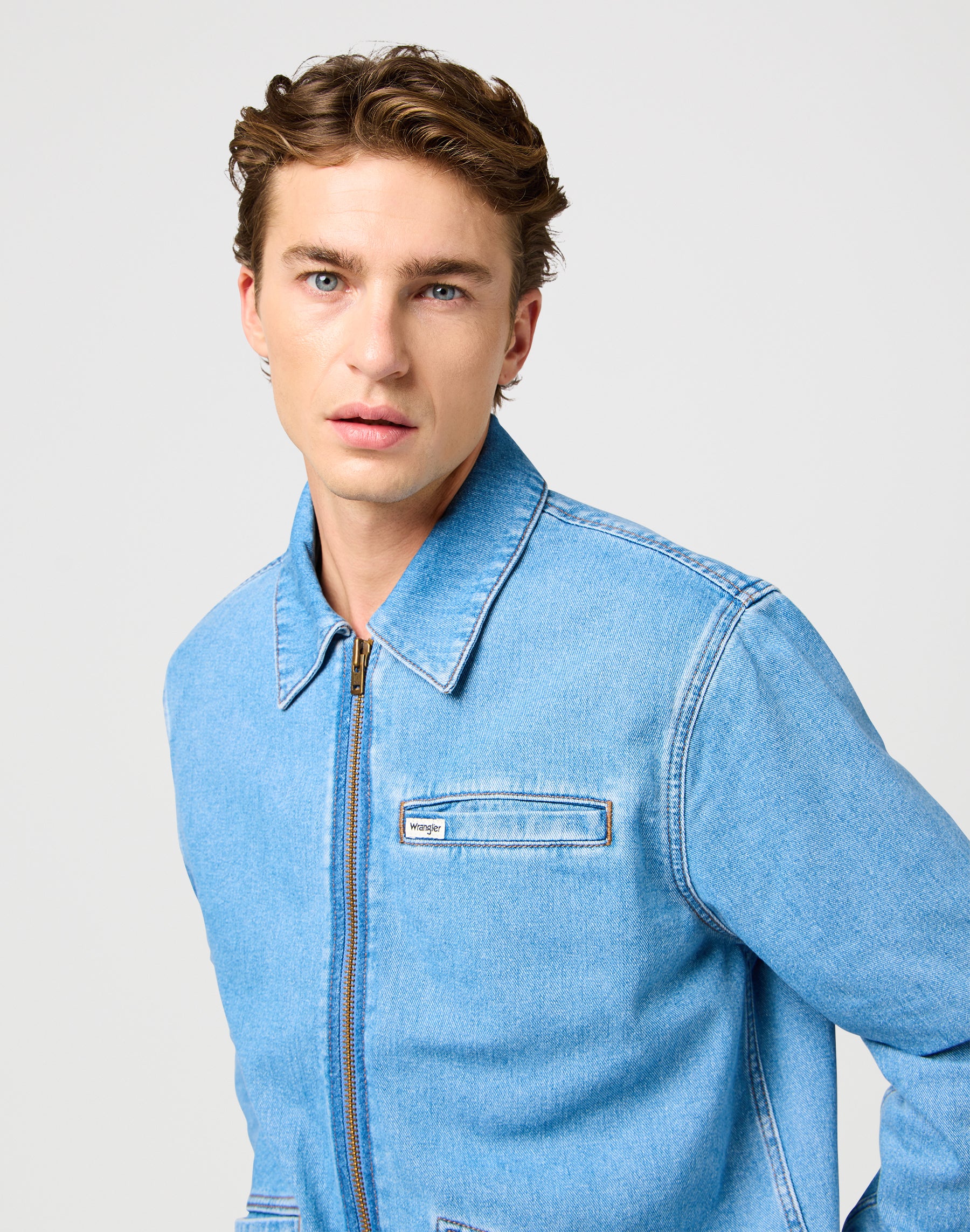 Rodeo Utility Jacket in Bohemian Blue Jackets Wrangler