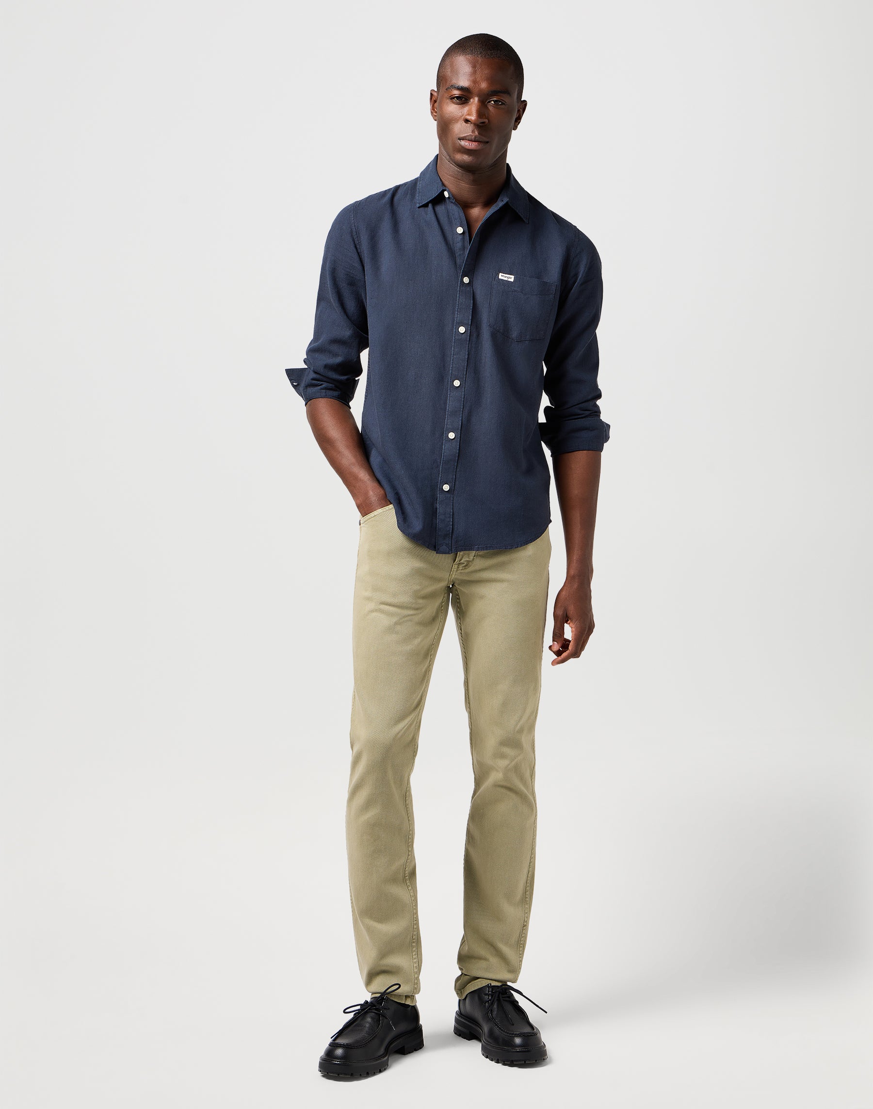 1 Pkt Shirt in Dark Navy Shirts Wrangler