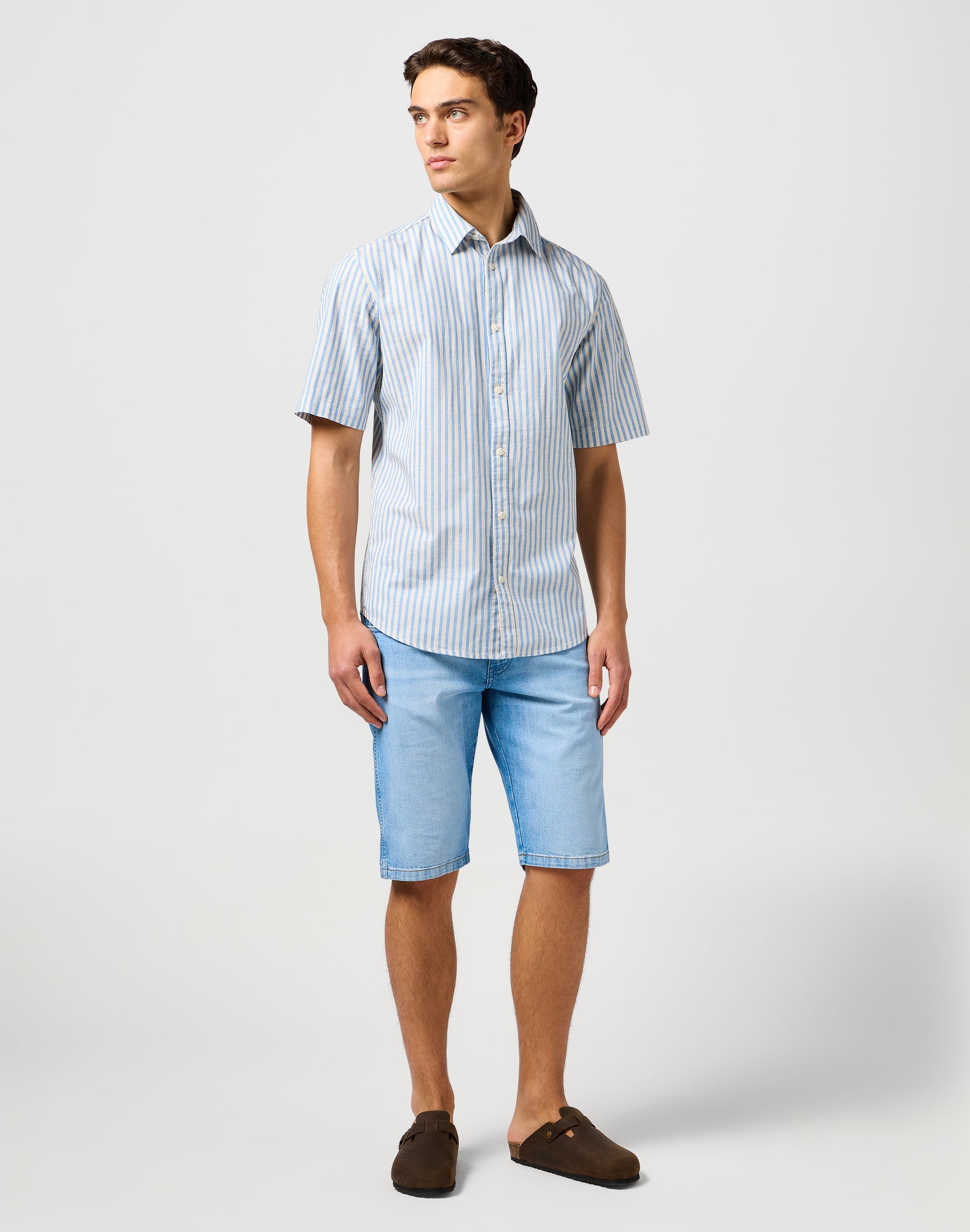 Ss Shirt in Pacific Stripe Shirts Wrangler