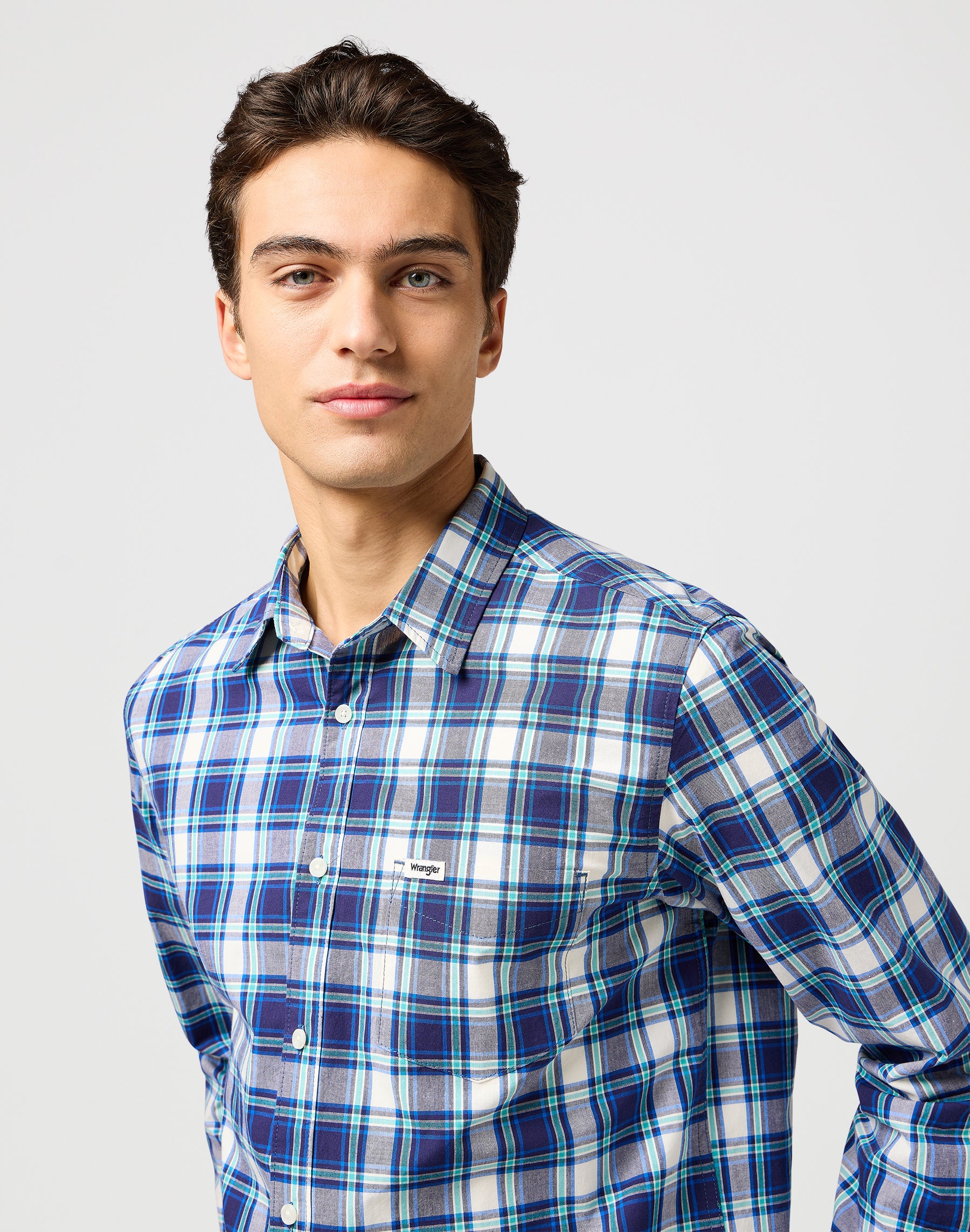 1 Pkt Shirt in Navy Shirts Wrangler