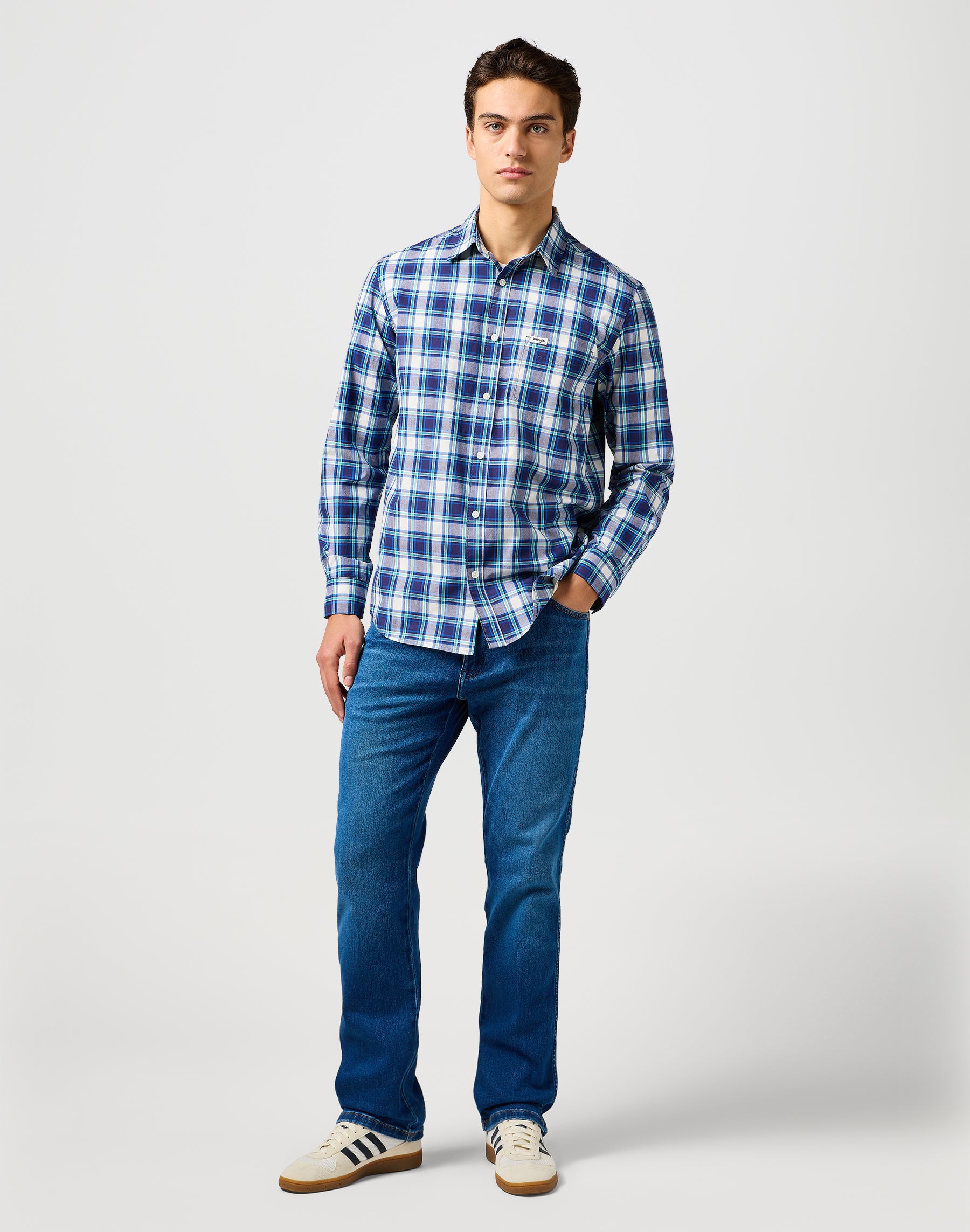 1 Pkt Shirt in Navy Shirts Wrangler