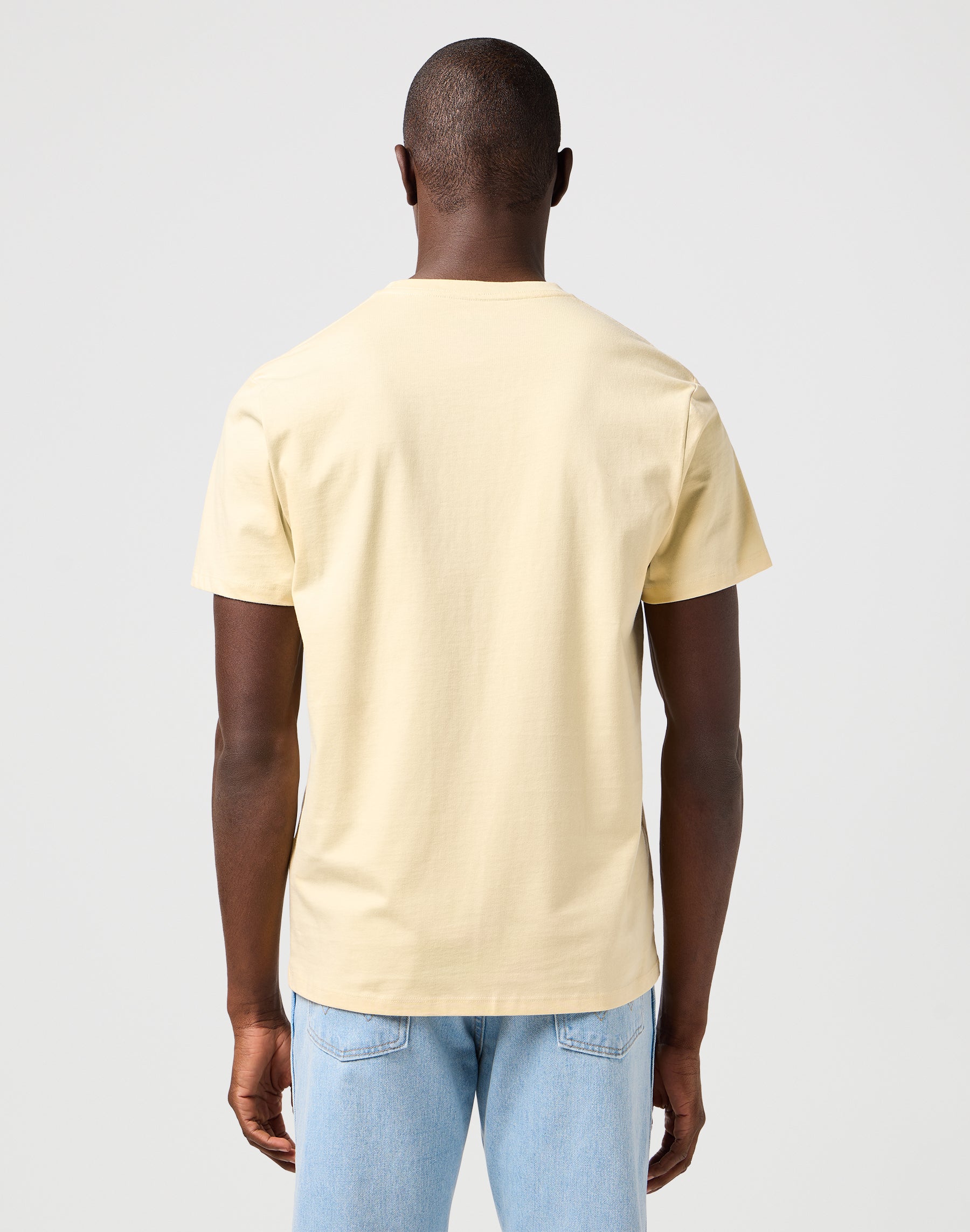 Small Logo Tee in Banana Crepe T-Shirts Wrangler