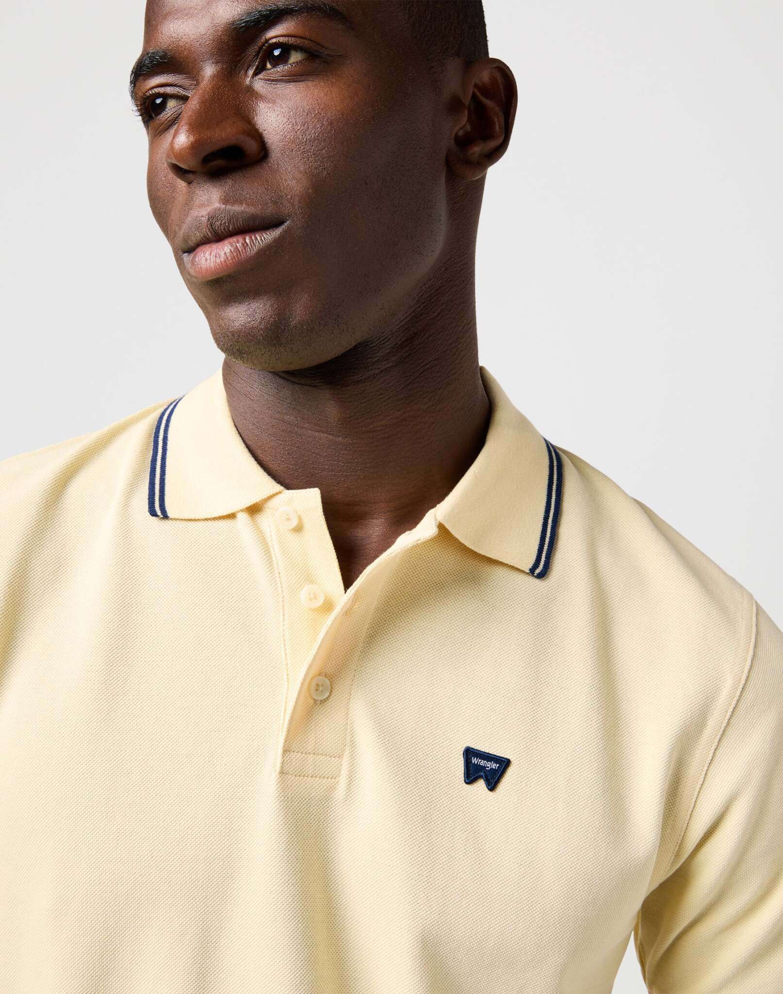 Polo Shirt in Banana Crepe T-Shirts Wrangler