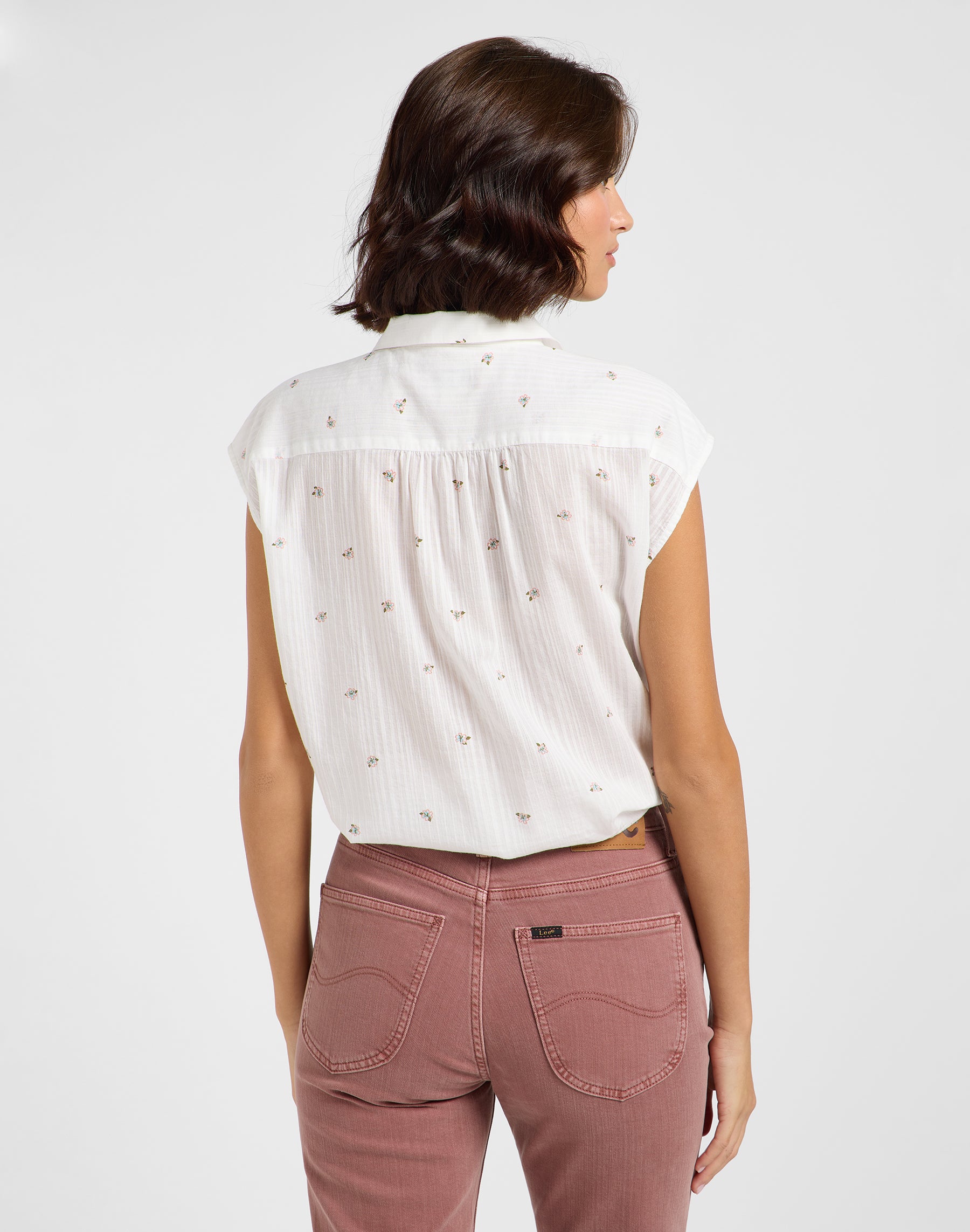 Cap Sleeve Shirt in Grove Floral Shirts Lee