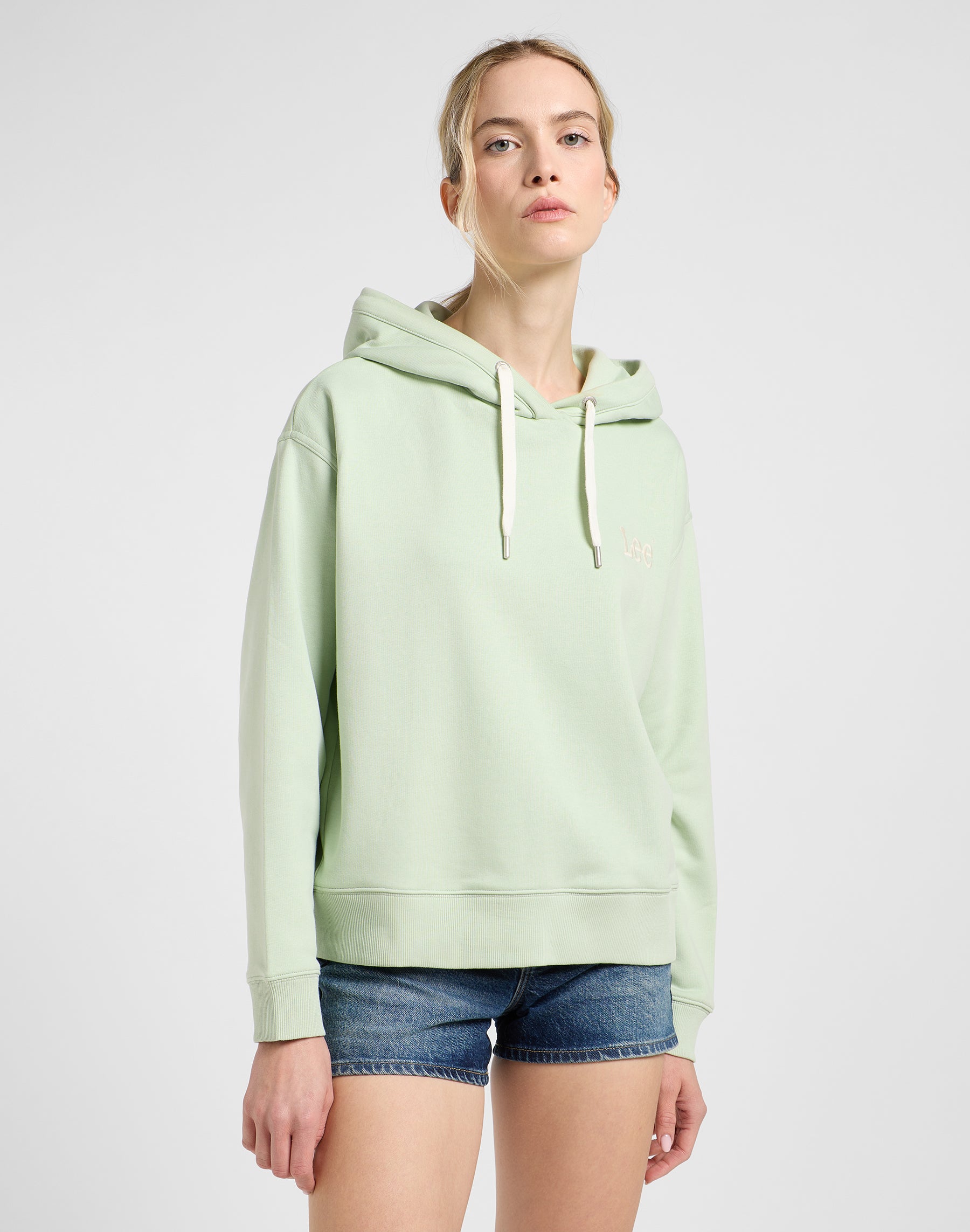 Essential Hoodie in Soft Sage Hoodie Lee