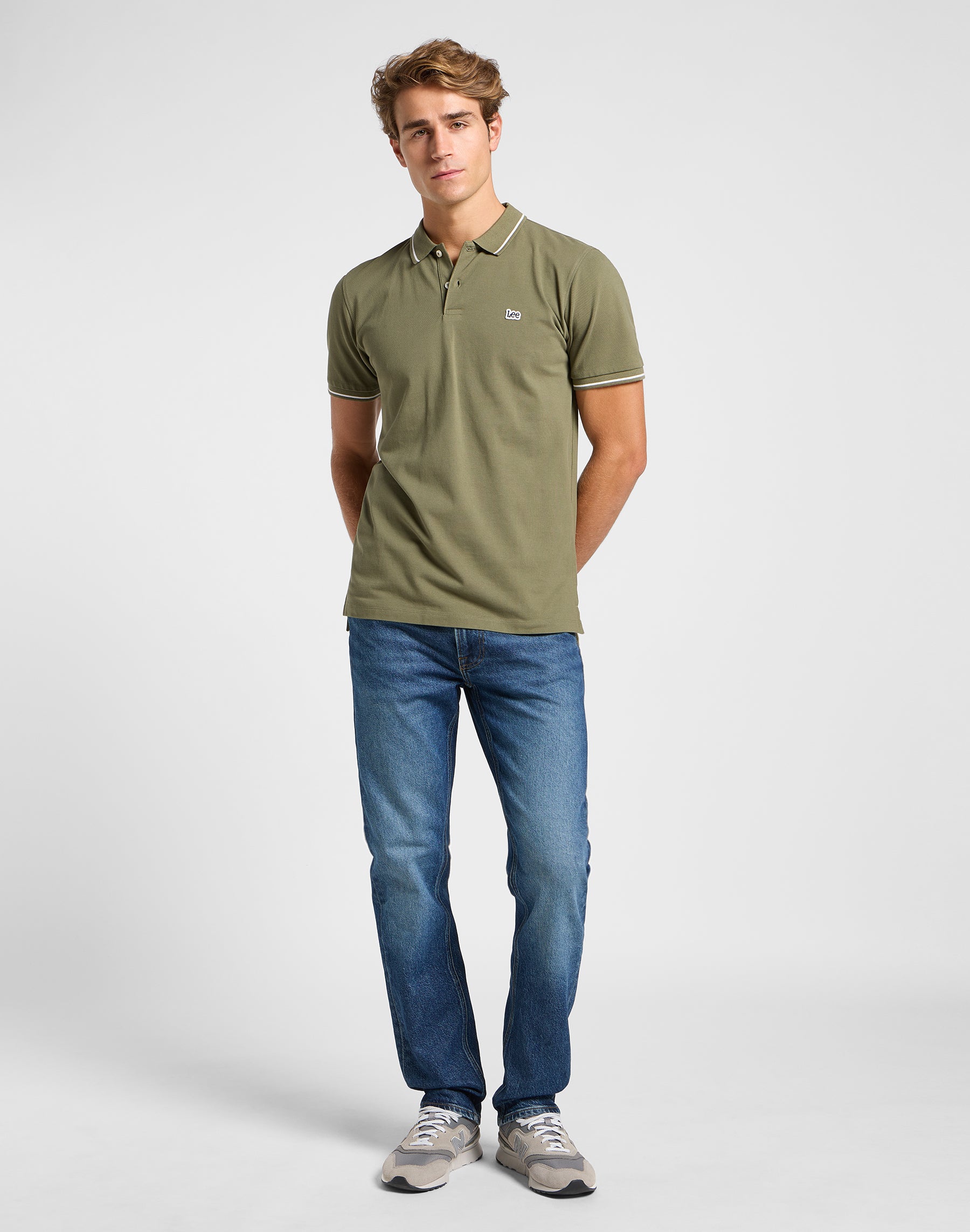 Pique Polo in Mercantile Green T-Shirts Lee