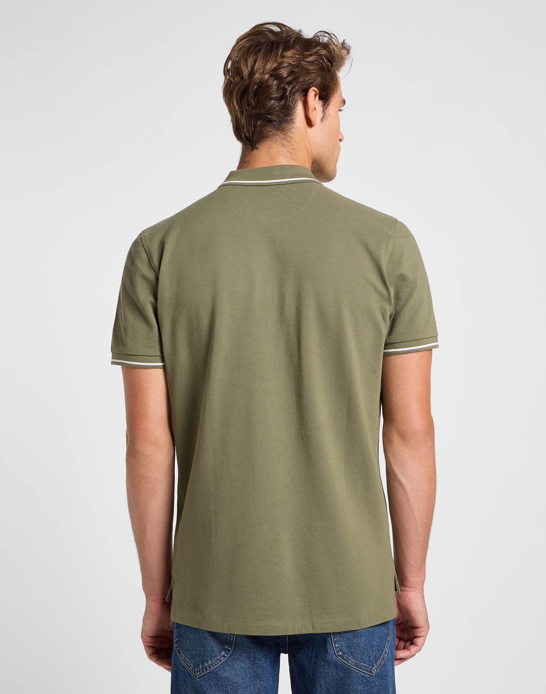 Pique Polo in Mercantile Green T-Shirts Lee