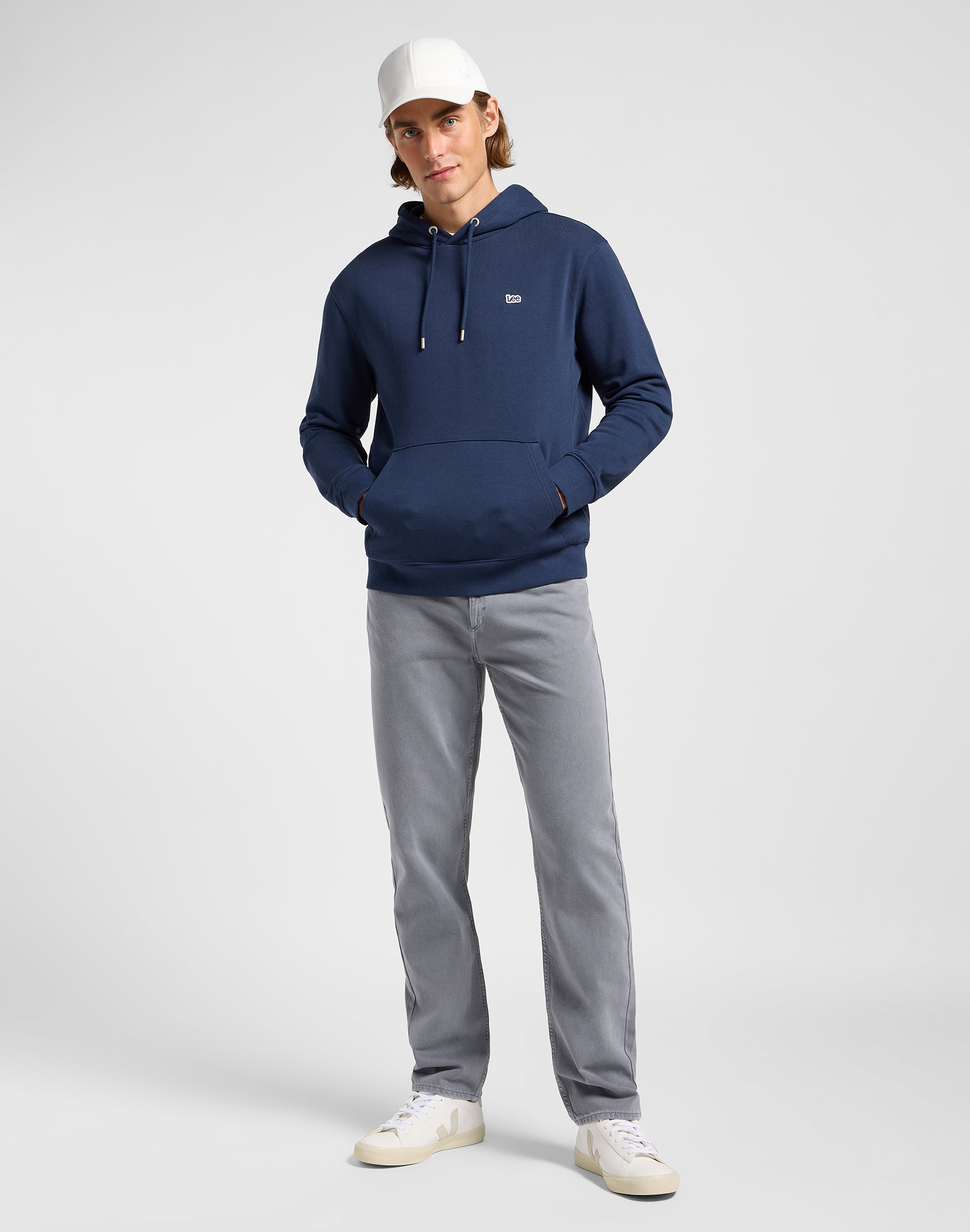 Plain Hoodie in Mood Indigo Hoodie Lee