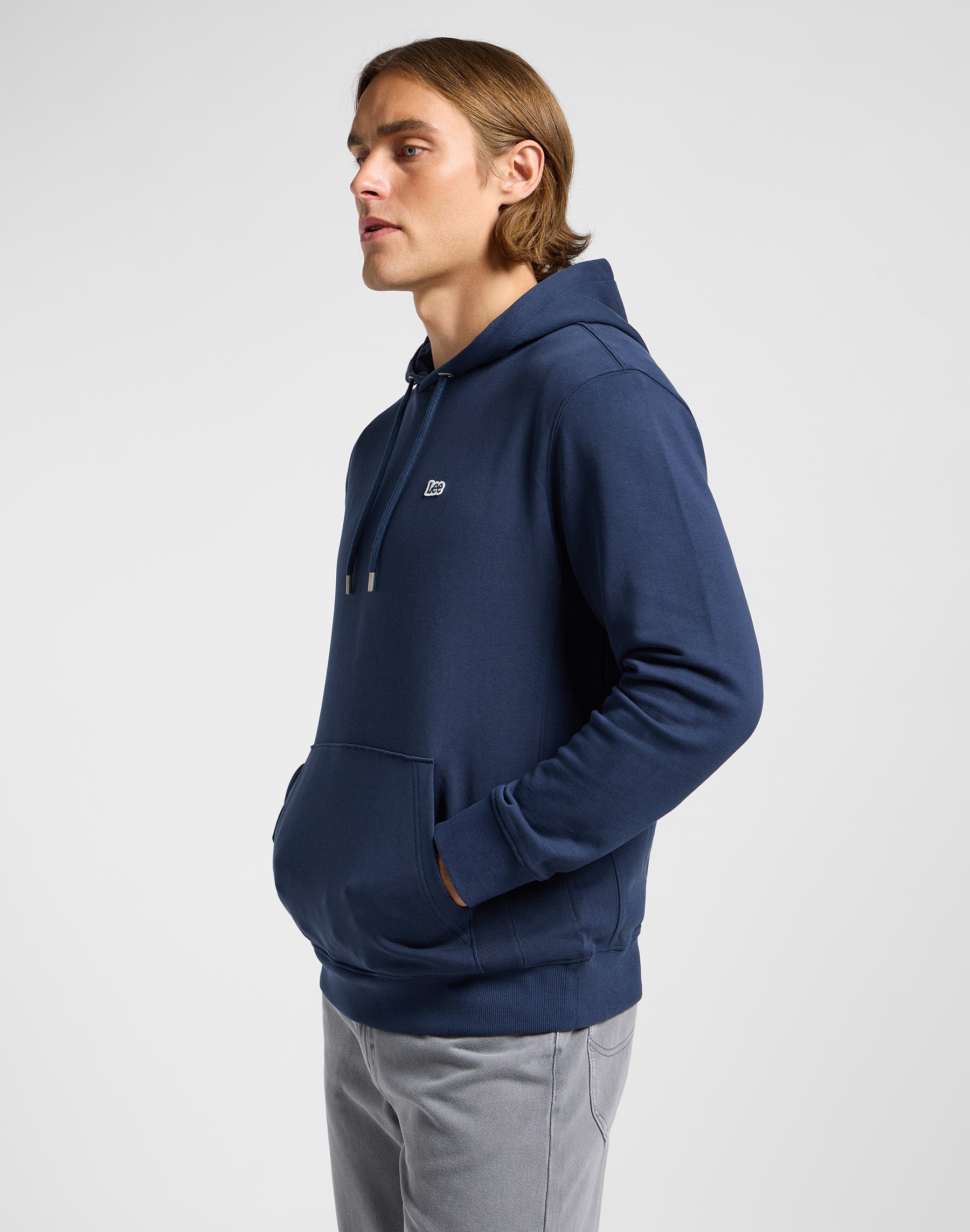 Plain Hoodie in Mood Indigo Hoodie Lee