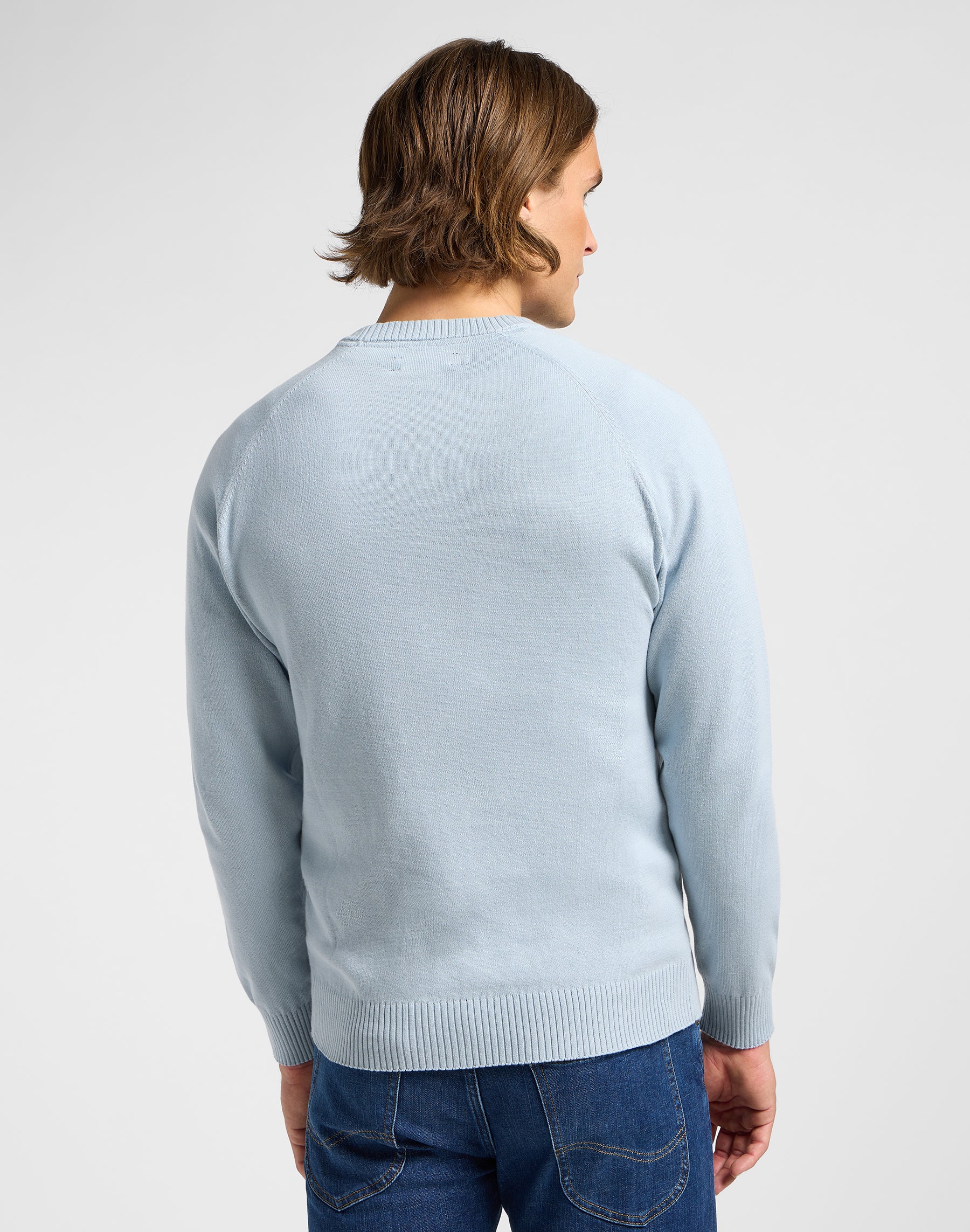 Clean Raglan Sweater in Concrete Gray Sweater Lee