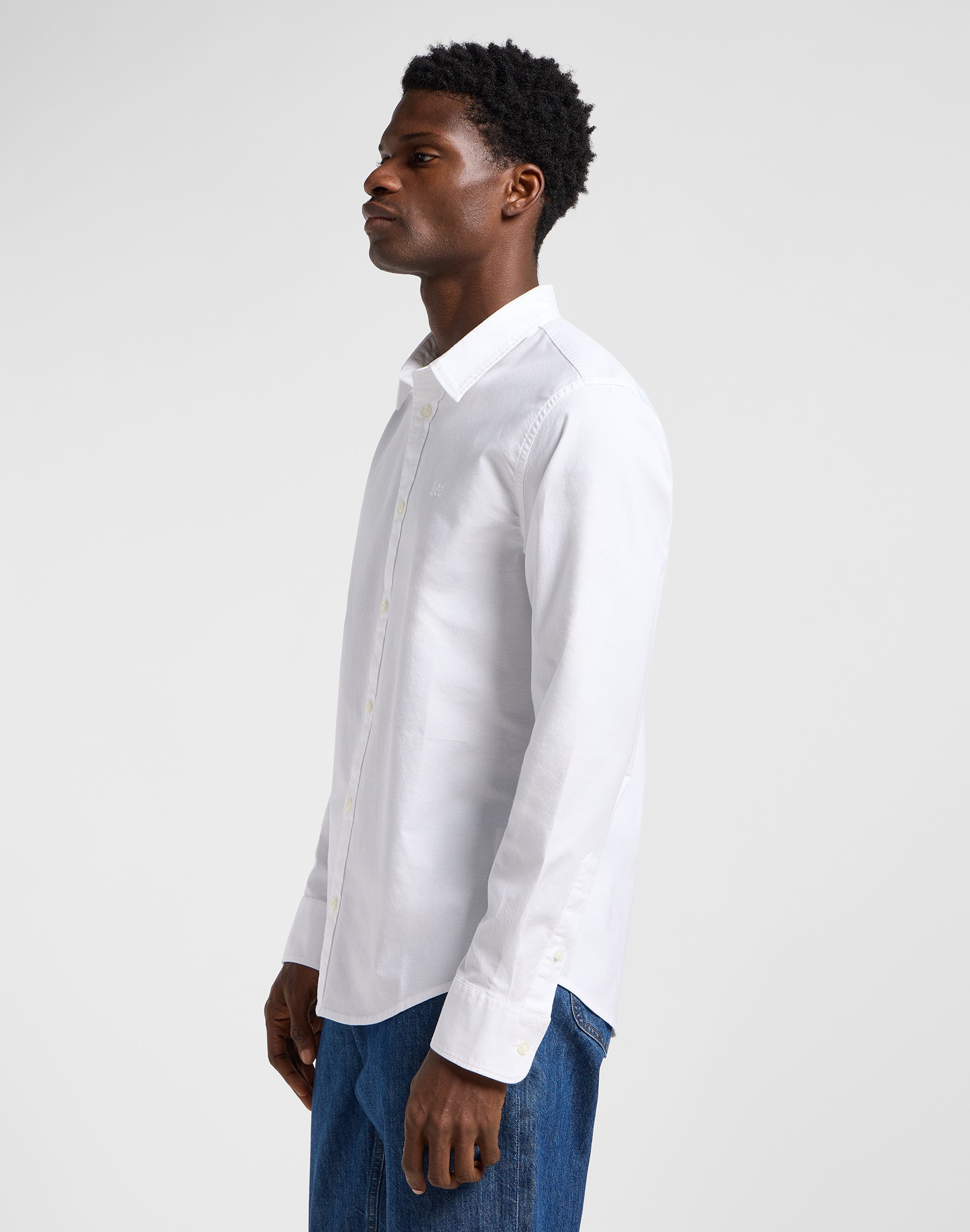 Patch Shirt in Bright White Shirts Lee