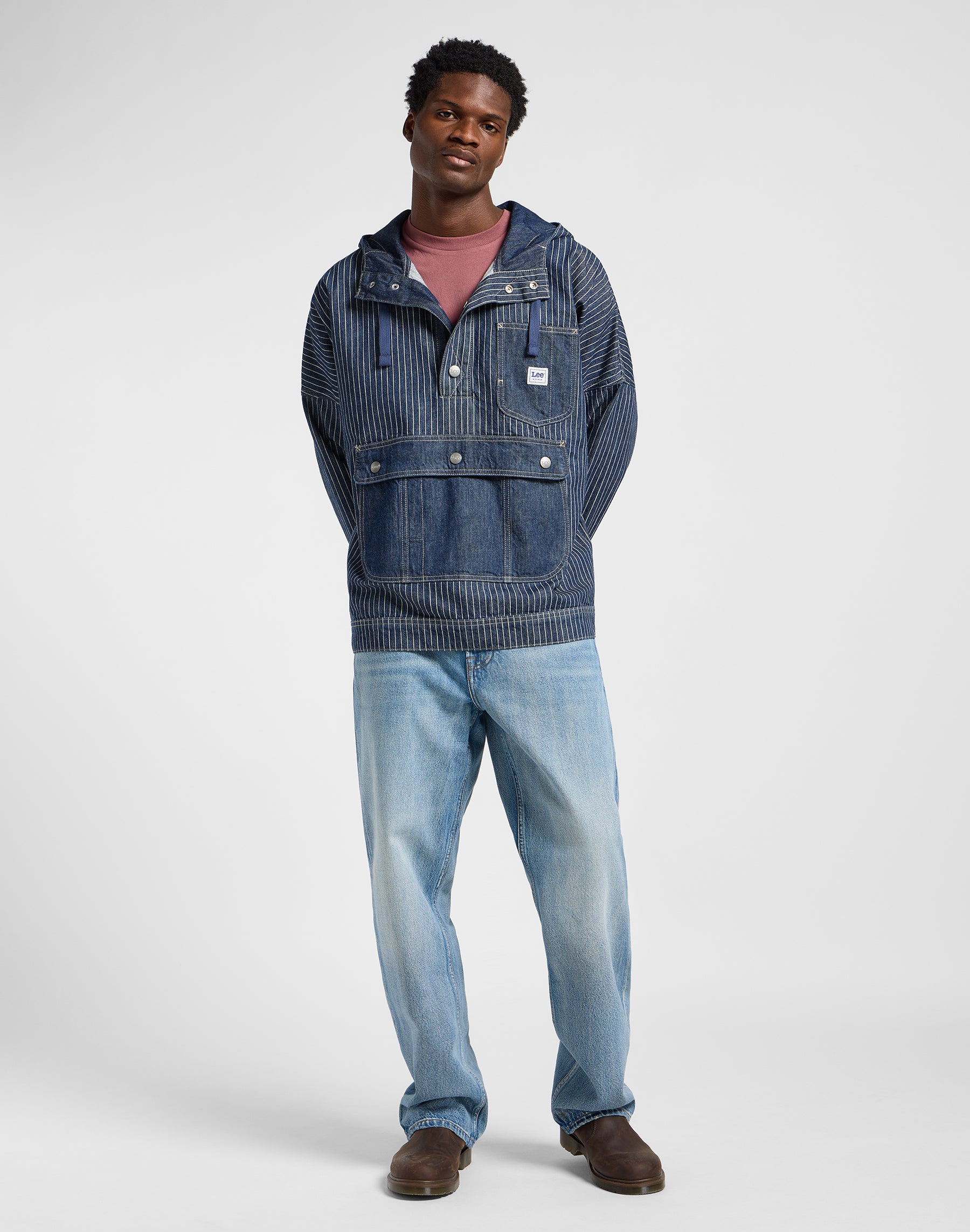 Denim anorak in Lake Edge jackets Lee