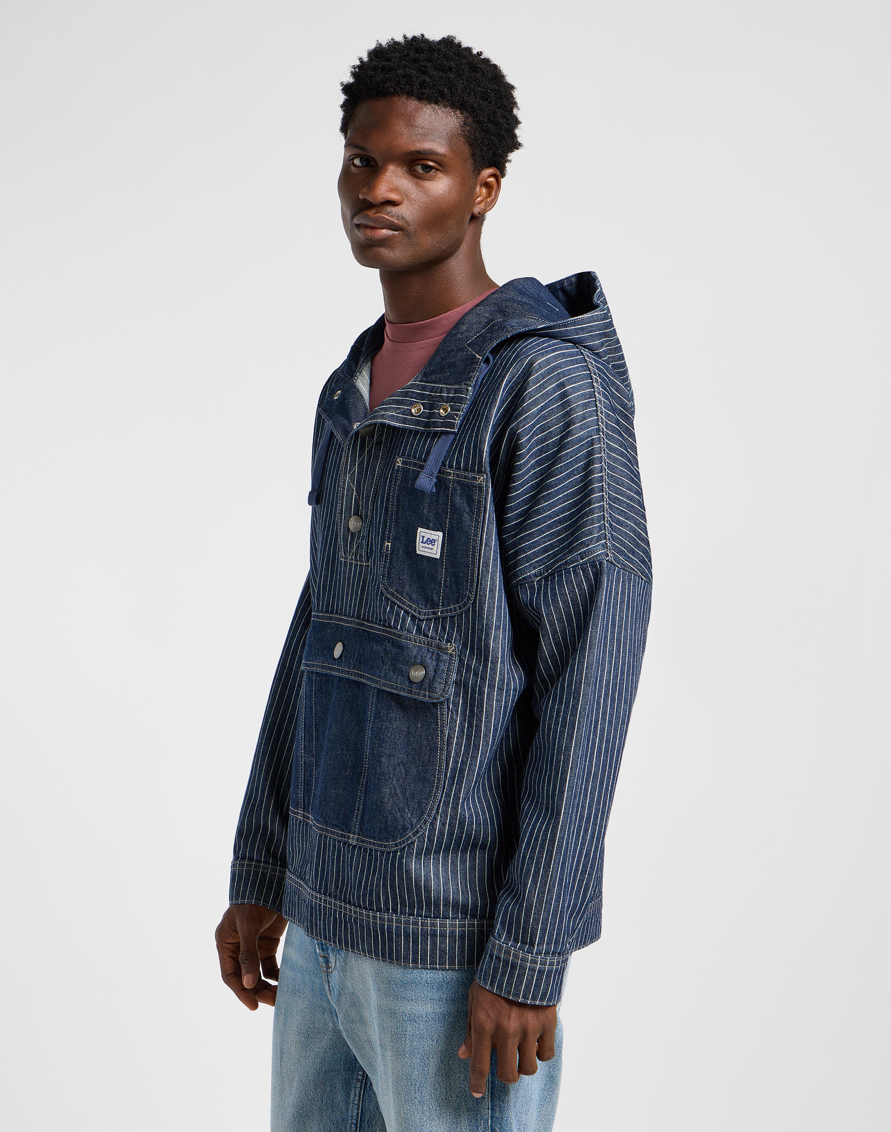 Denim anorak in Lake Edge jackets Lee