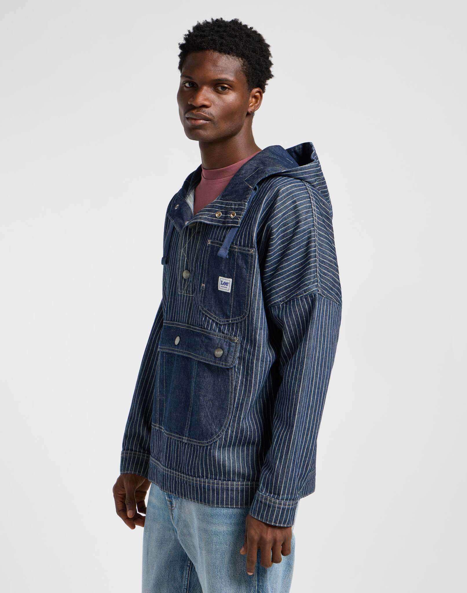 Denim anorak in Lake Edge jackets Lee