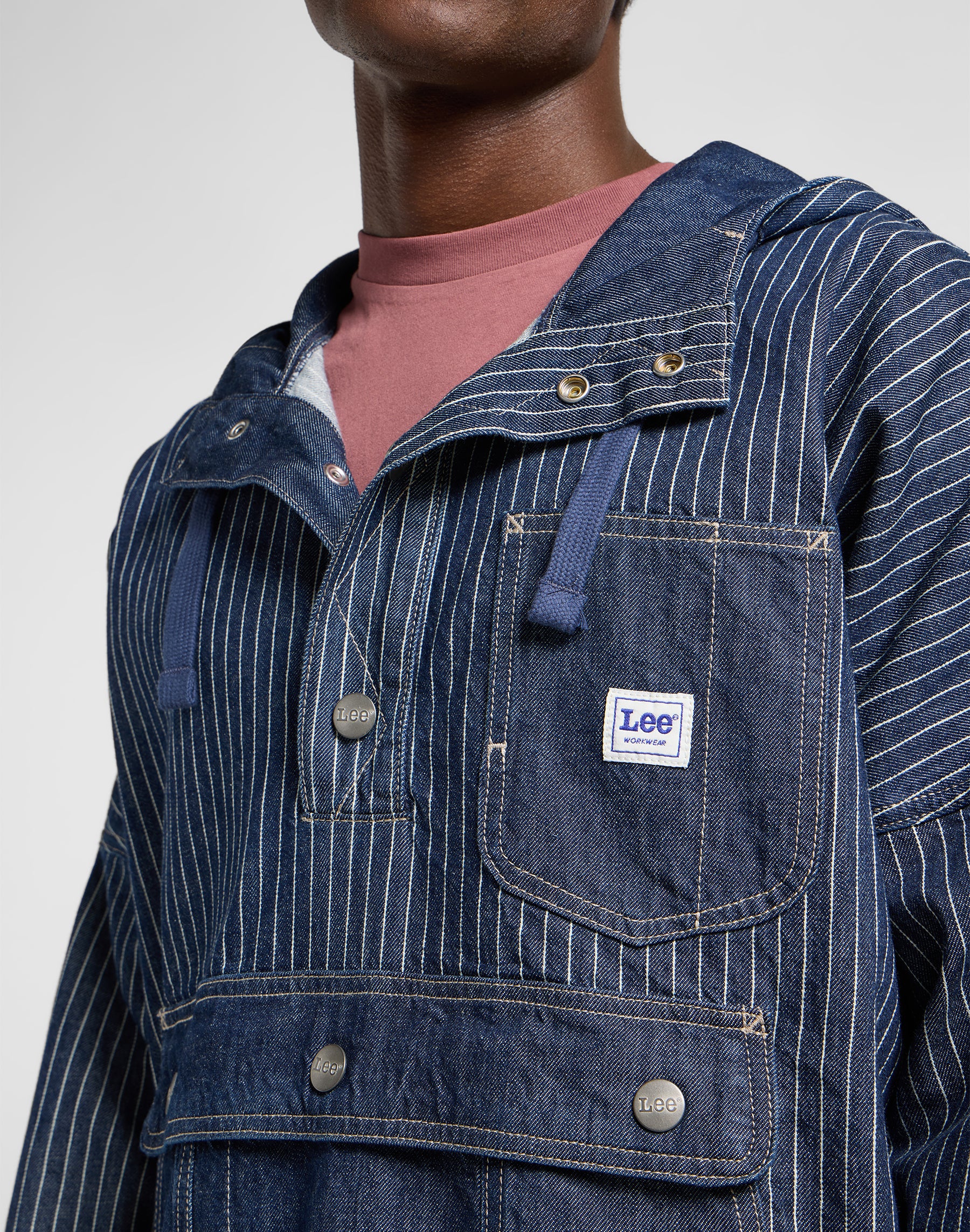 Denim anorak in Lake Edge jackets Lee