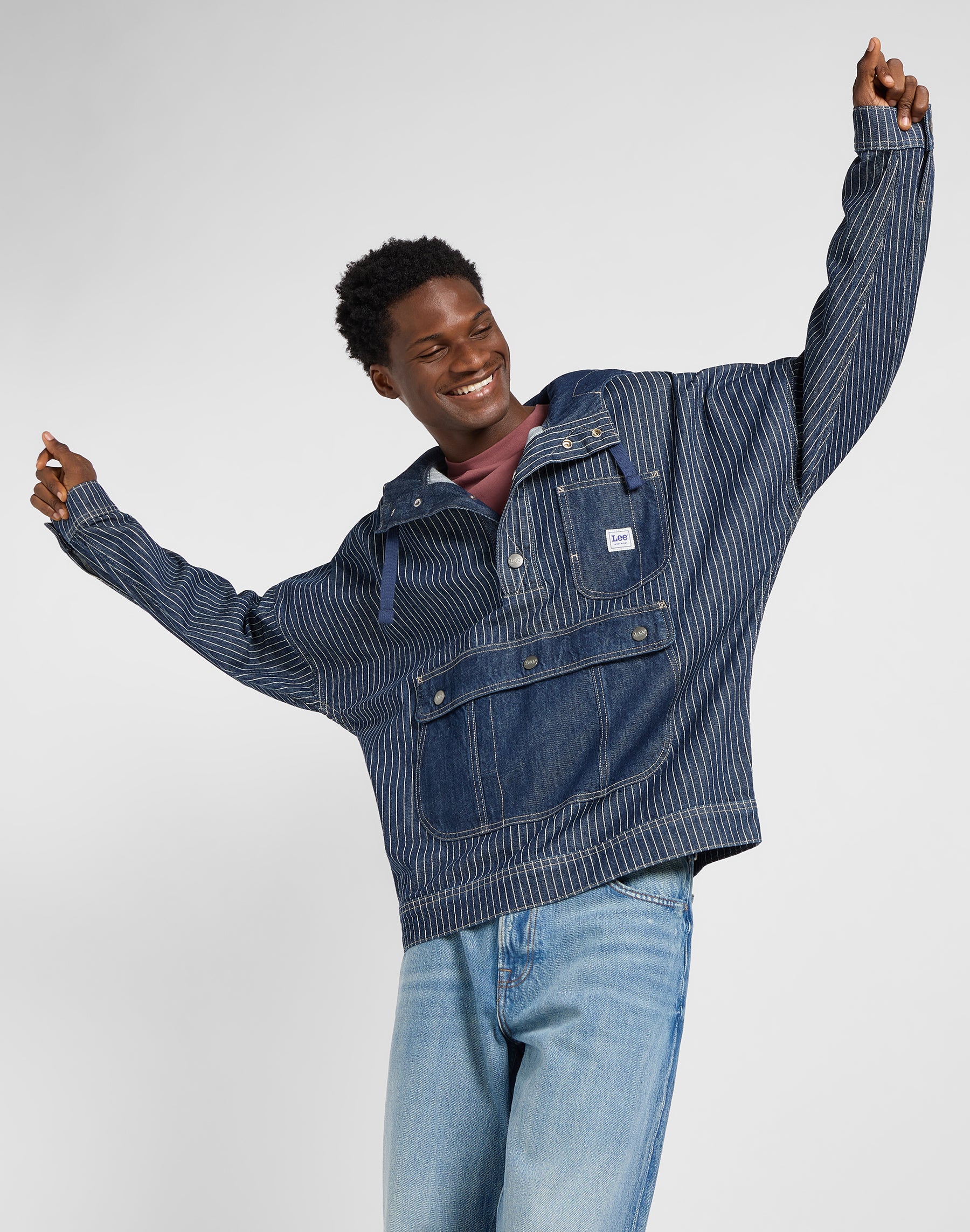 Denim anorak in Lake Edge jackets Lee