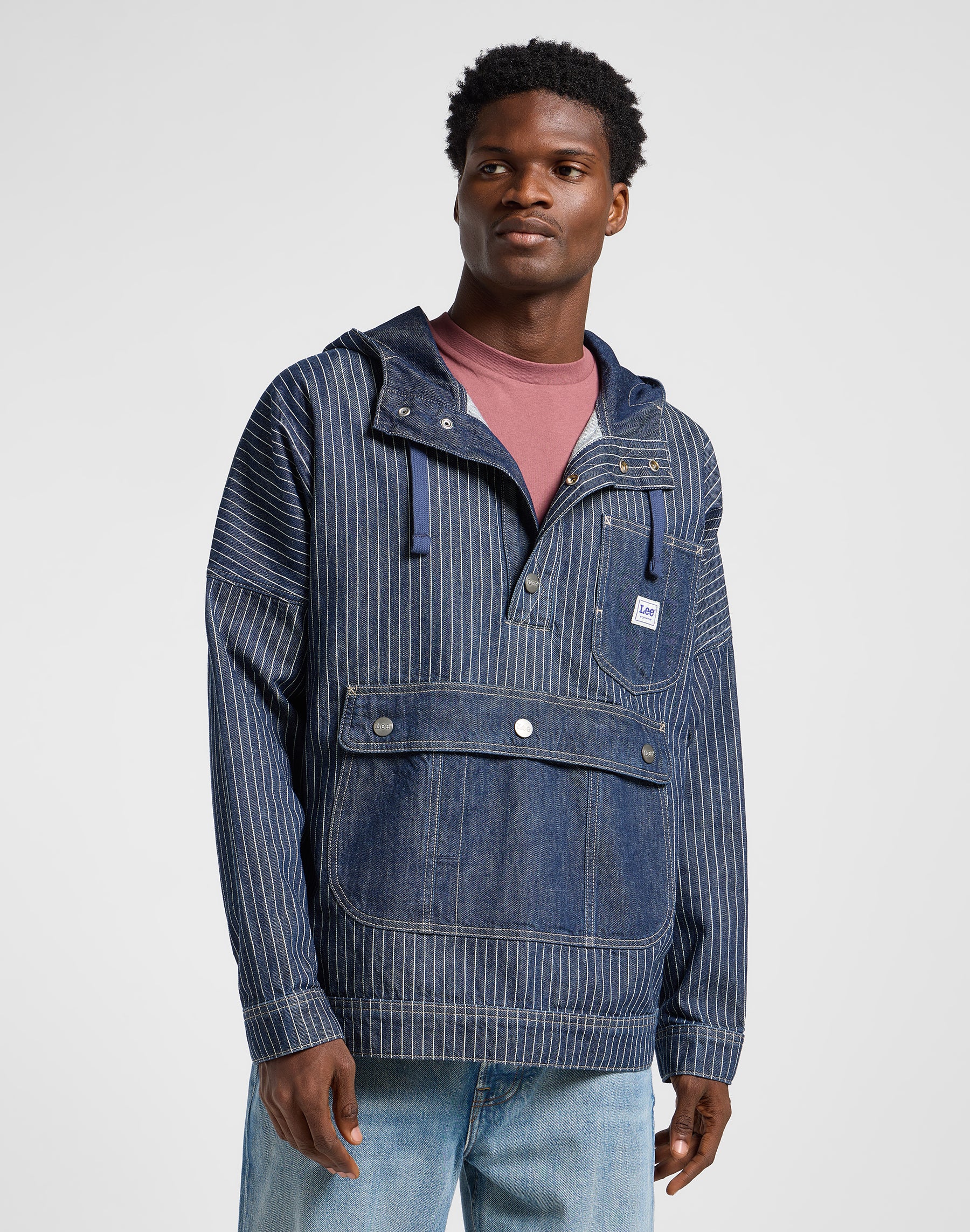 Denim anorak in Lake Edge jackets Lee