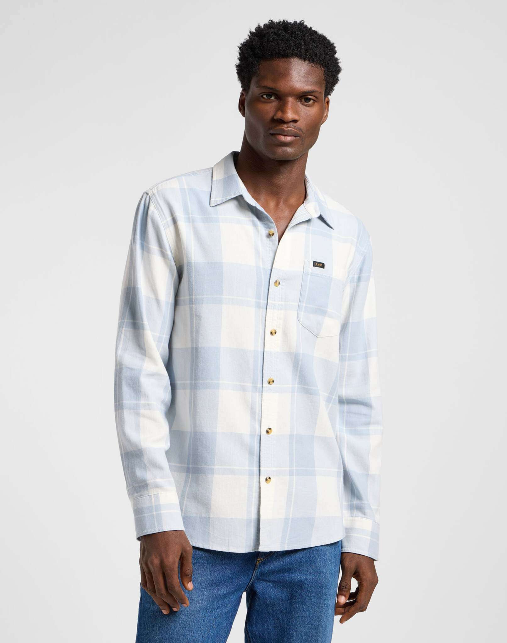 Mercantile Shirt in Ecru Concrete Shirts Lee