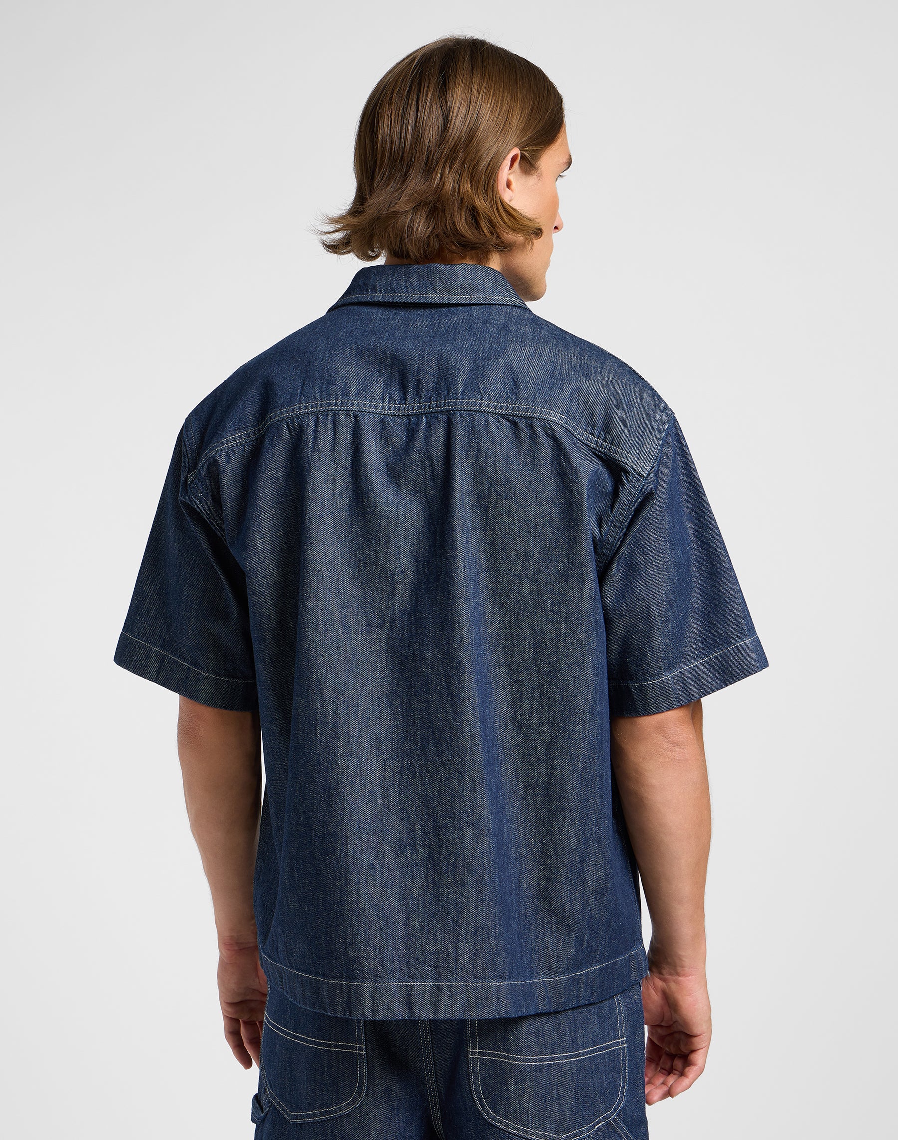 Shortsleeve Workwear Shirt in Rinse Wash Shirts Lee