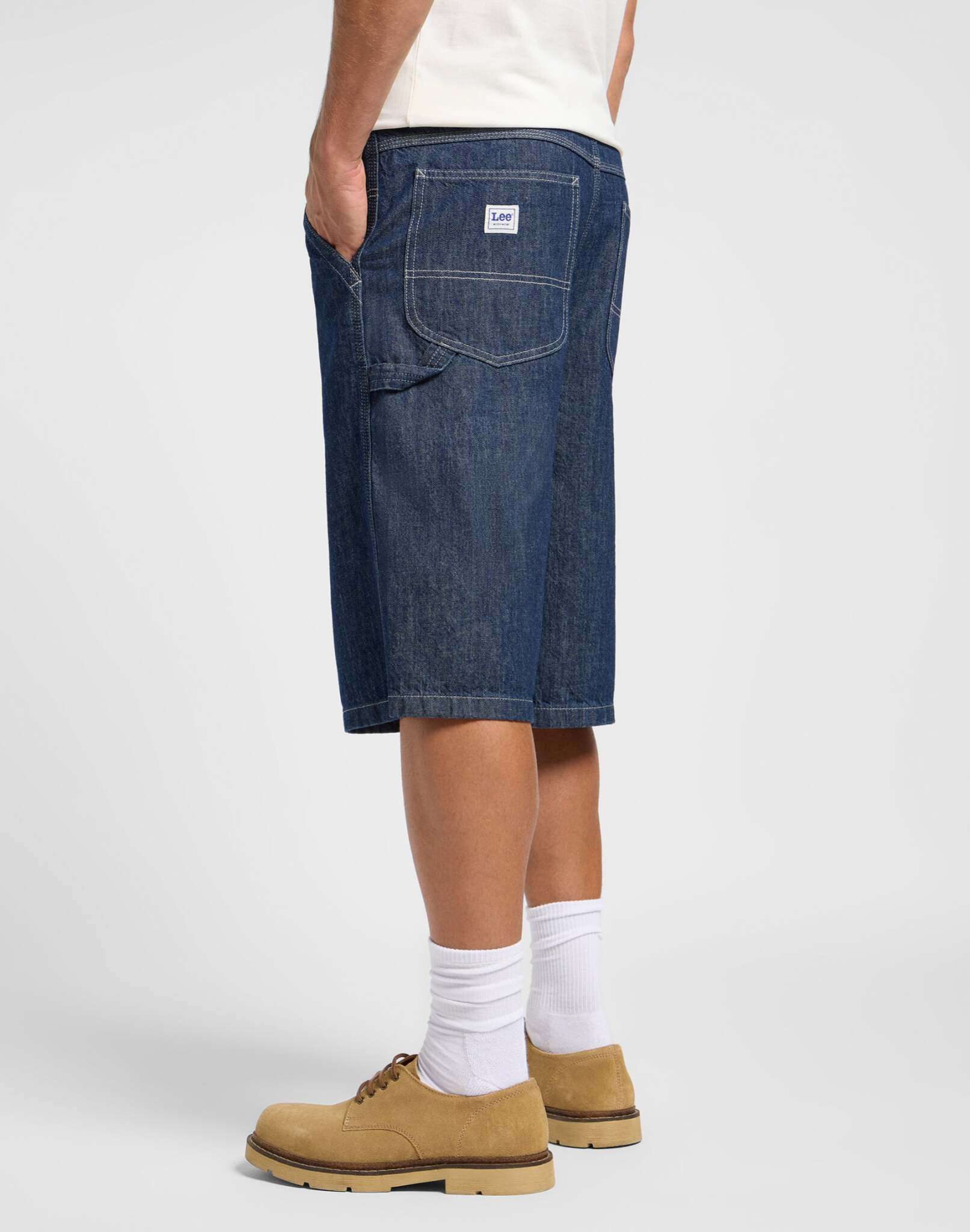 Carpenter skater short in rinse denim shorts Lee