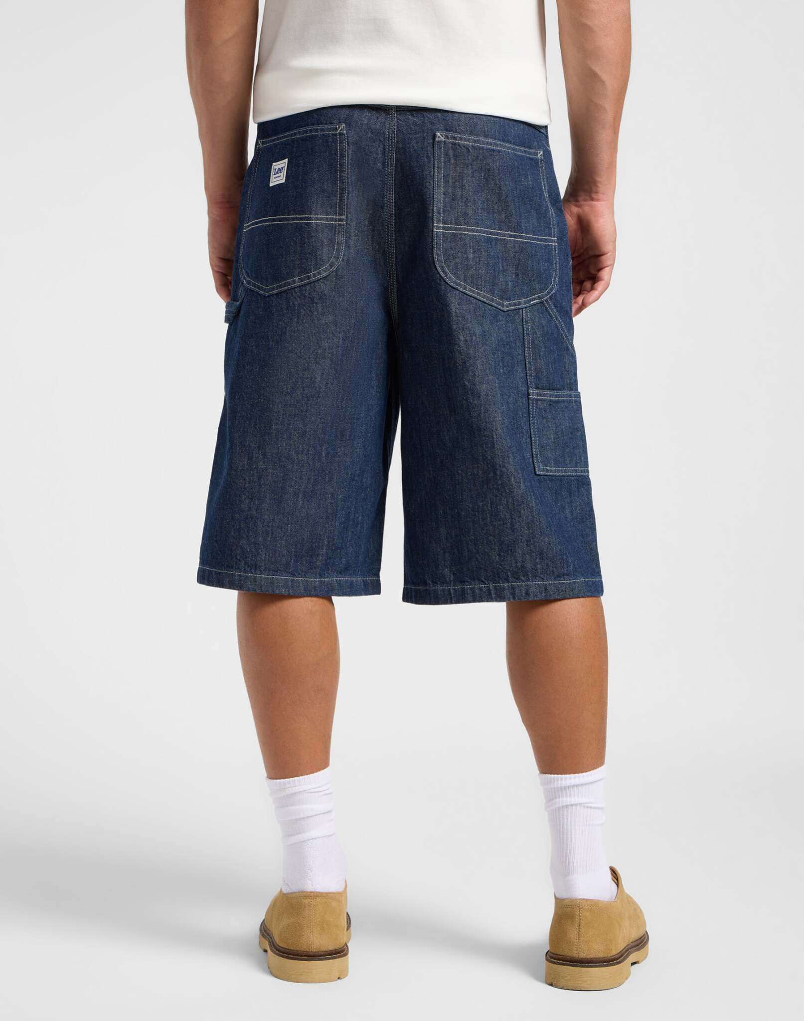 Carpenter skater short in rinse denim shorts Lee