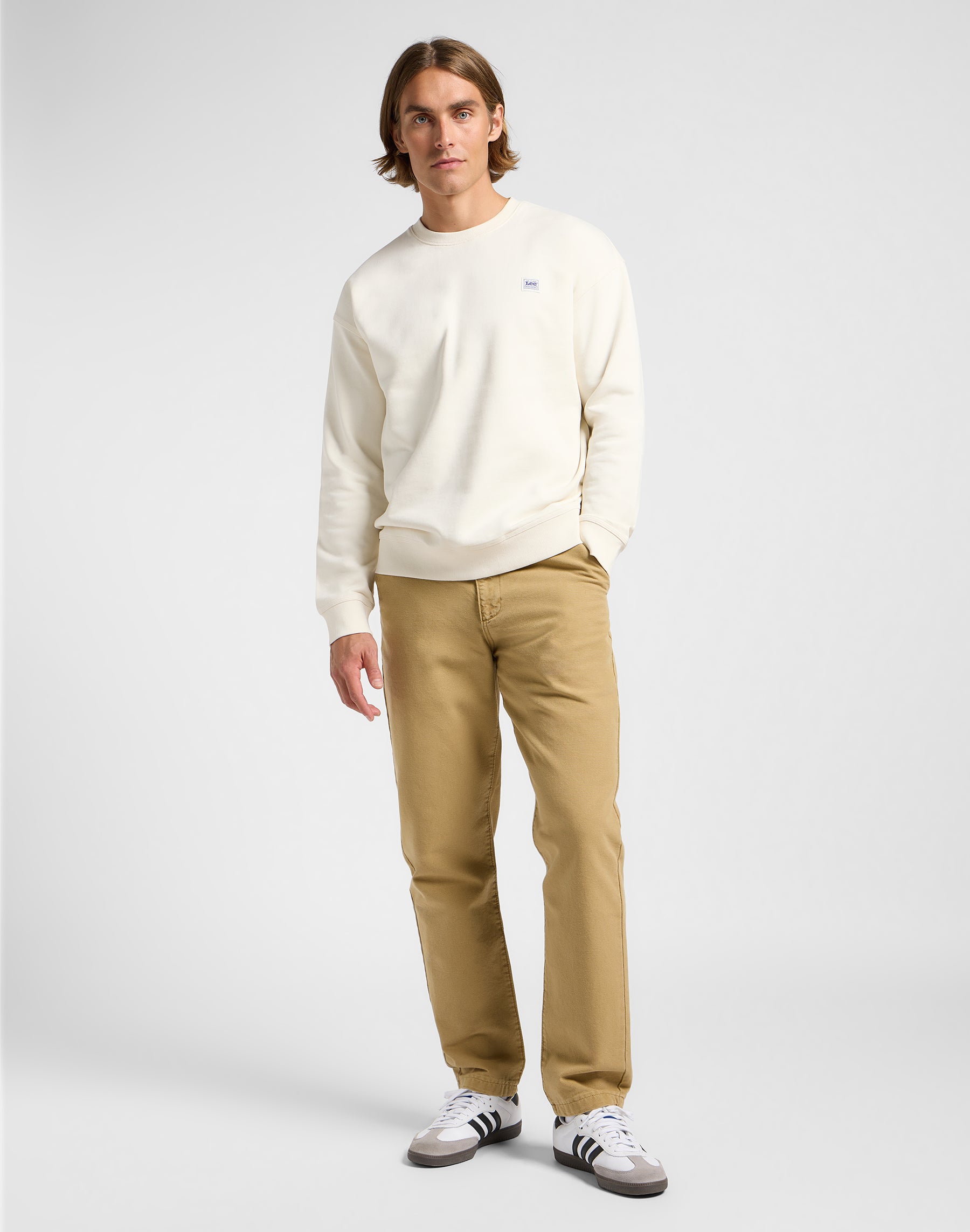 Relaxed Workwear Chino in Oscar Khaki Pants Lee