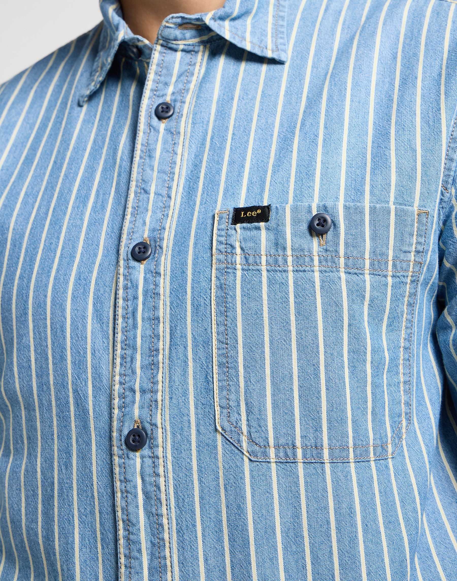 Leesure Shirt in Indigo Dobby Shirts Lee