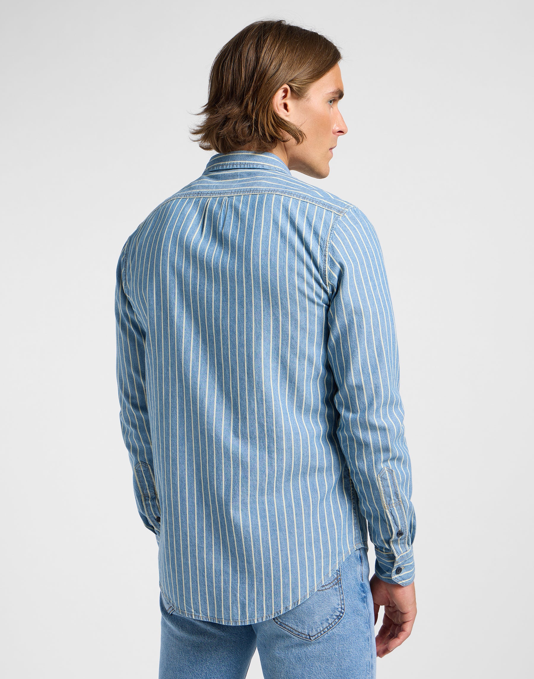 Leesure Shirt in Indigo Dobby Shirts Lee