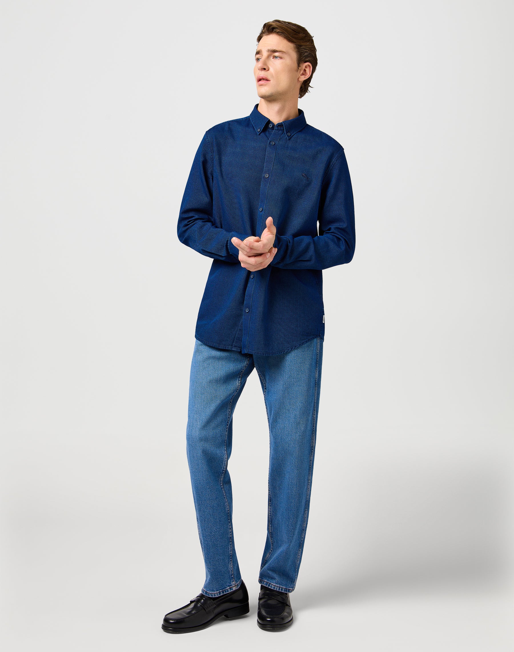 Oxford shirt in Indigo Oxford shirts Wrangler