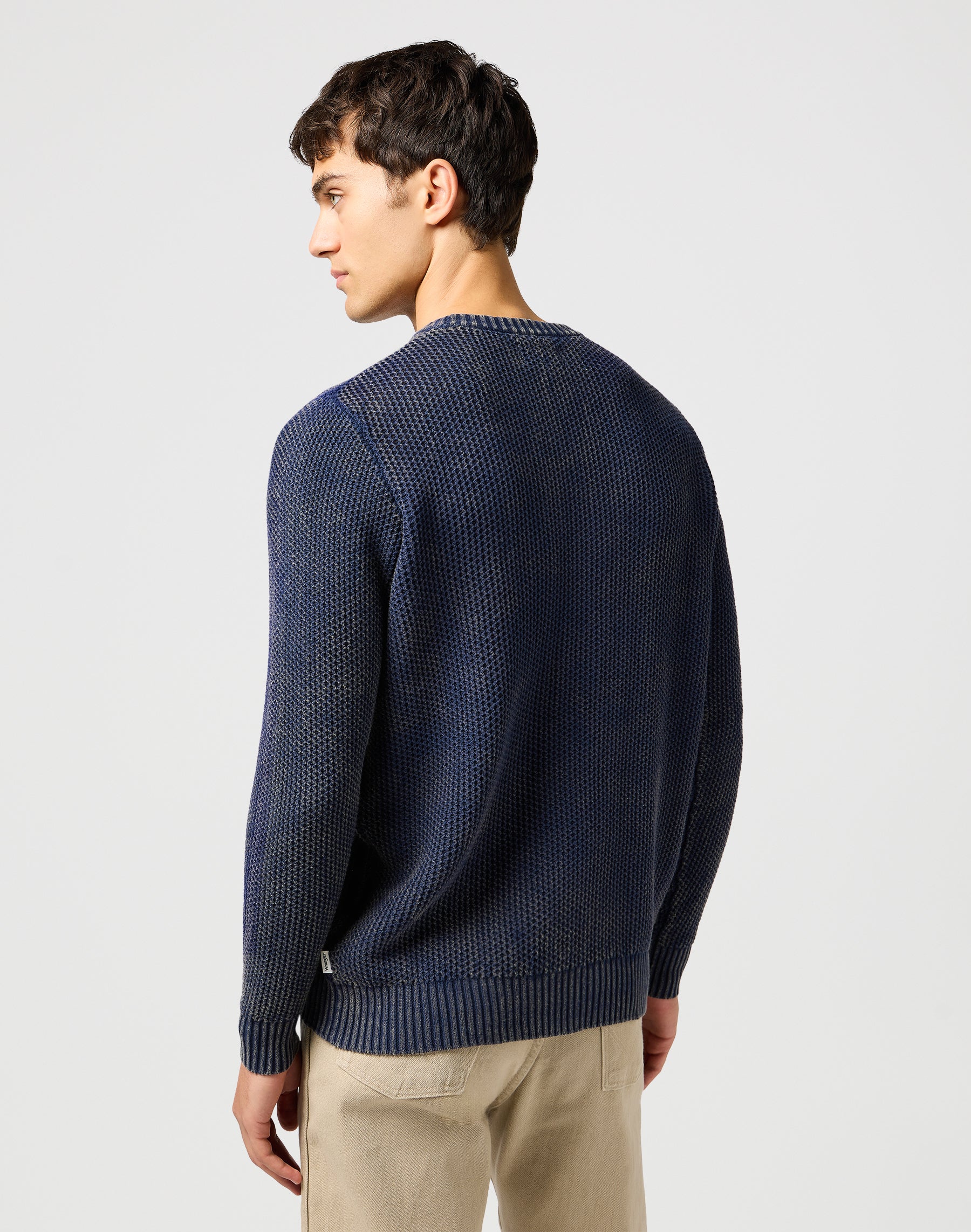 Crewneck Sweater in Navy Sweater Wrangler