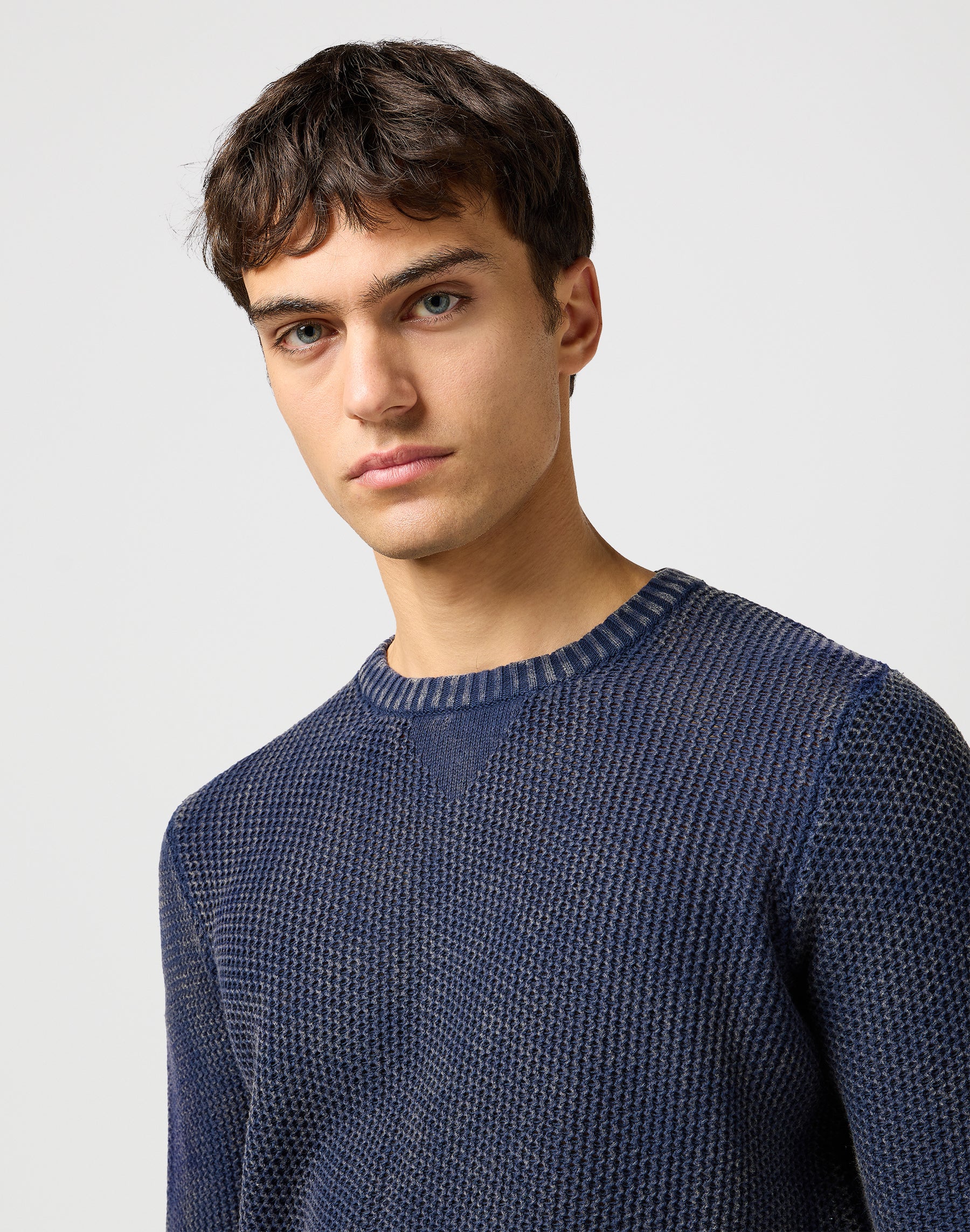 Crewneck Sweater in Navy Sweater Wrangler