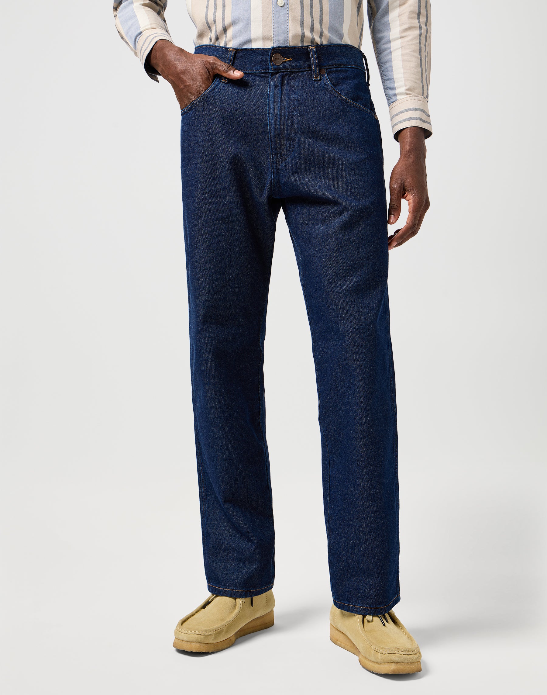 Frontier in Rinsed Night Jeans Wrangler