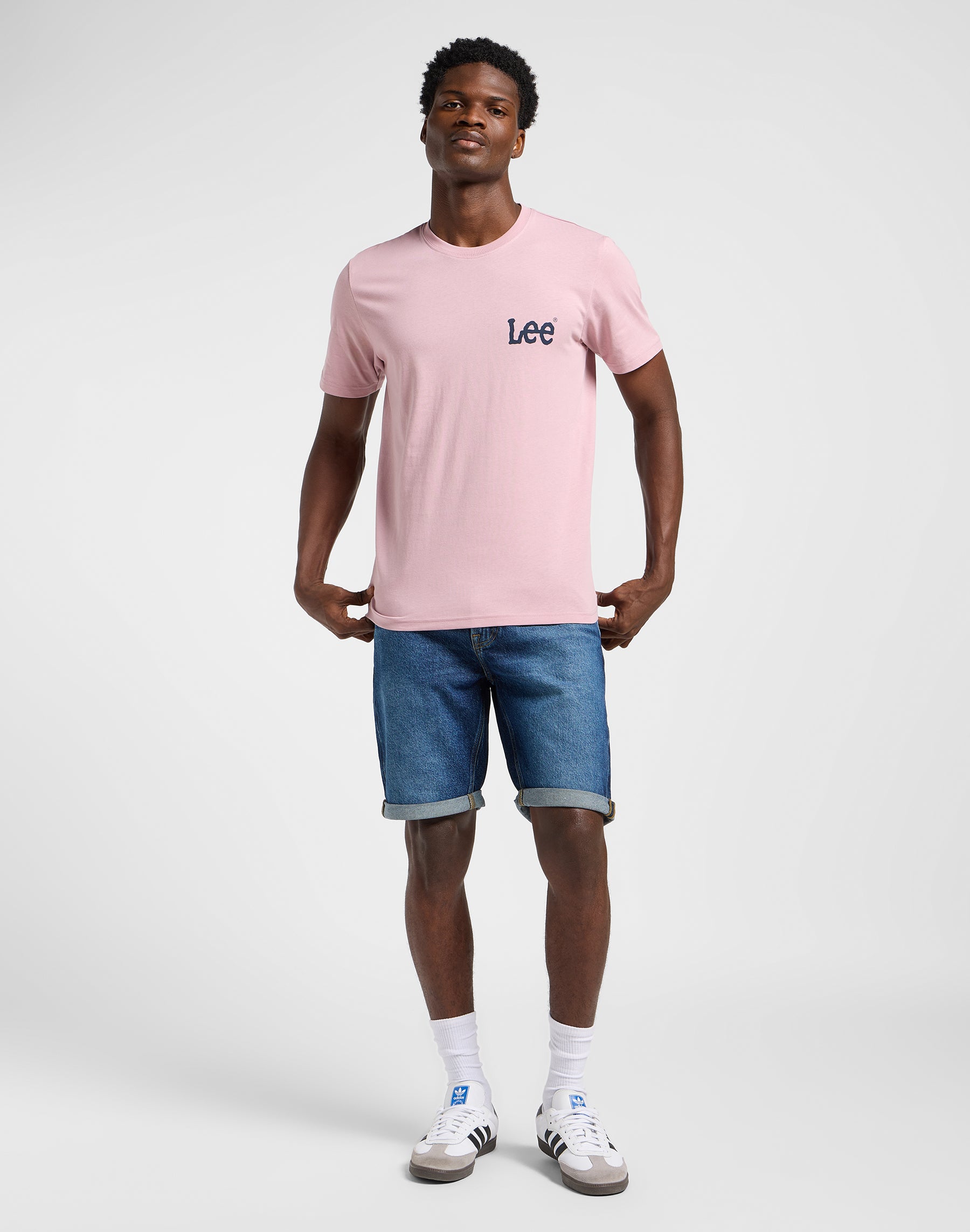 Medium Wobbly Lee Tee in Soft Mauve T-Shirts Lee