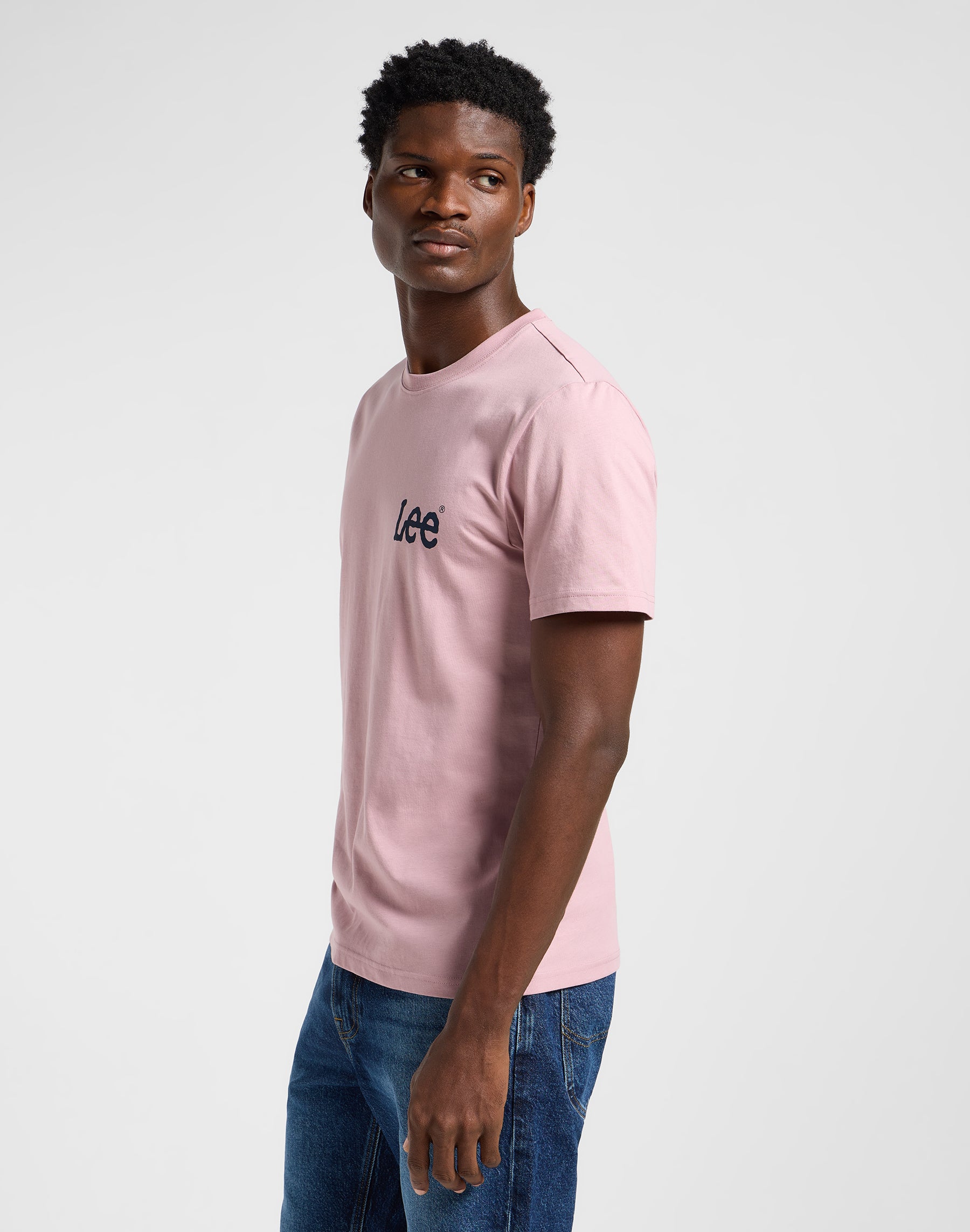 Medium Wobbly Lee Tee in Soft Mauve T-Shirts Lee