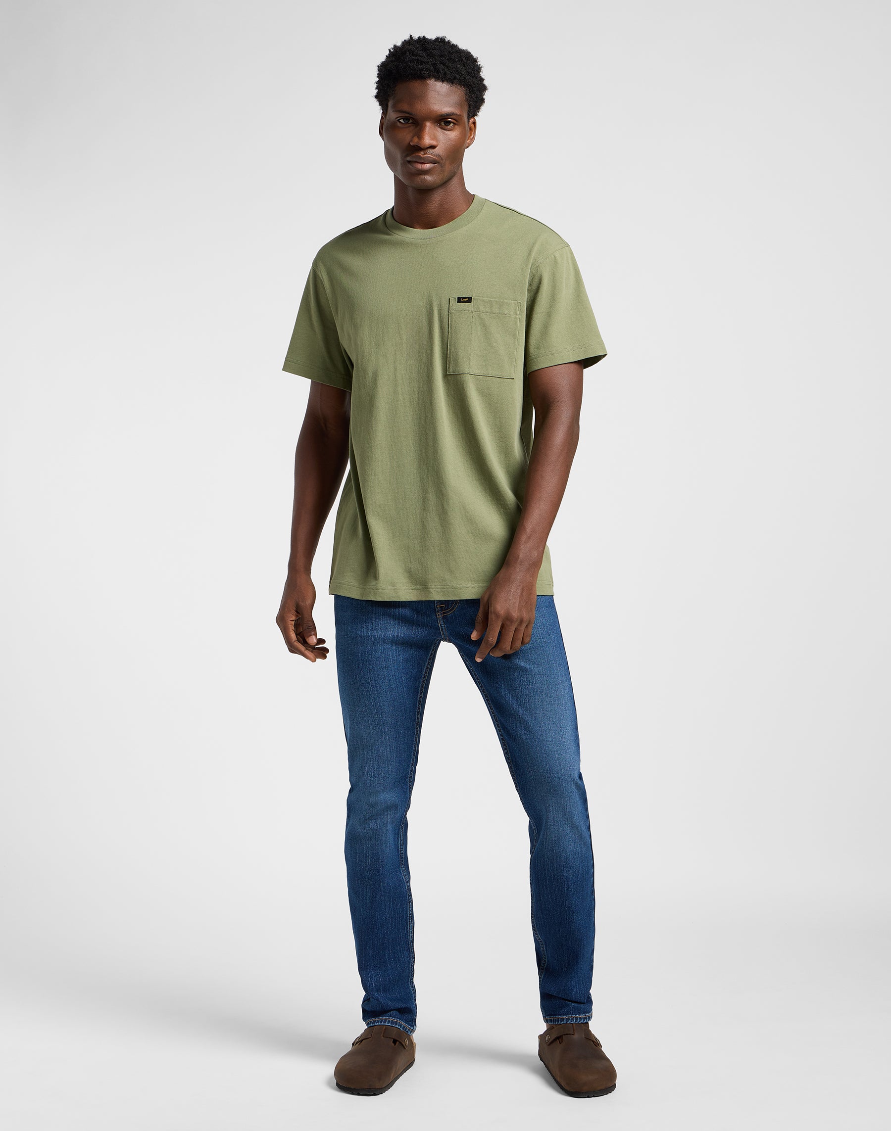 Relaxed Pocket Tee in Mercantile Green T-Shirts Lee