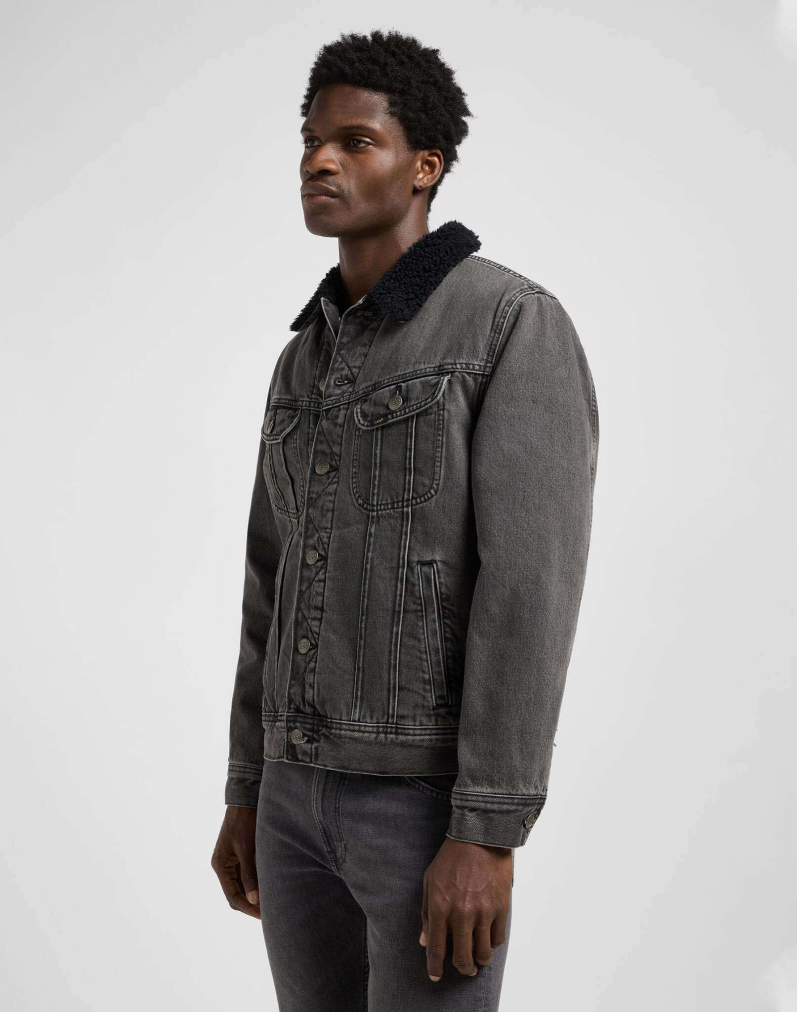 Sherpa Jacket in Deep Obsidian Jackets Lee