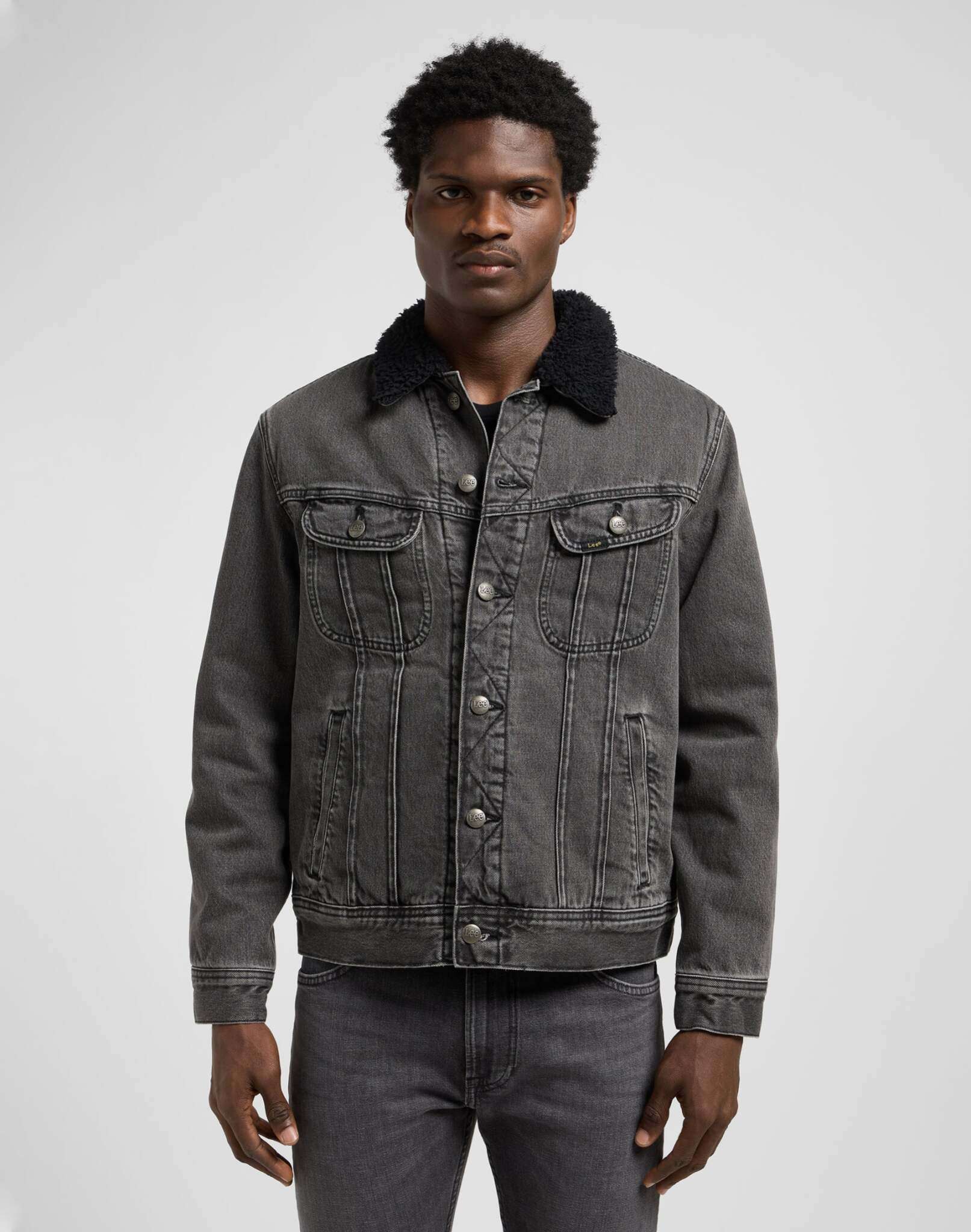 Sherpa Jacket in Deep Obsidian Jackets Lee