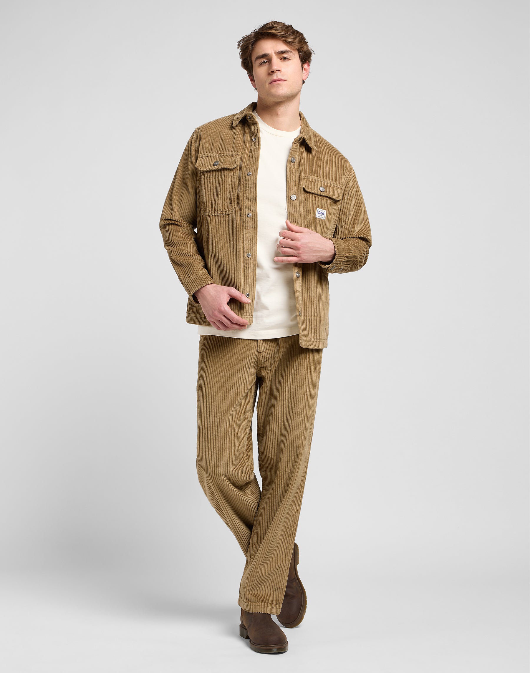 Workwear Overshirt in Dark Khaki Shirts Lee