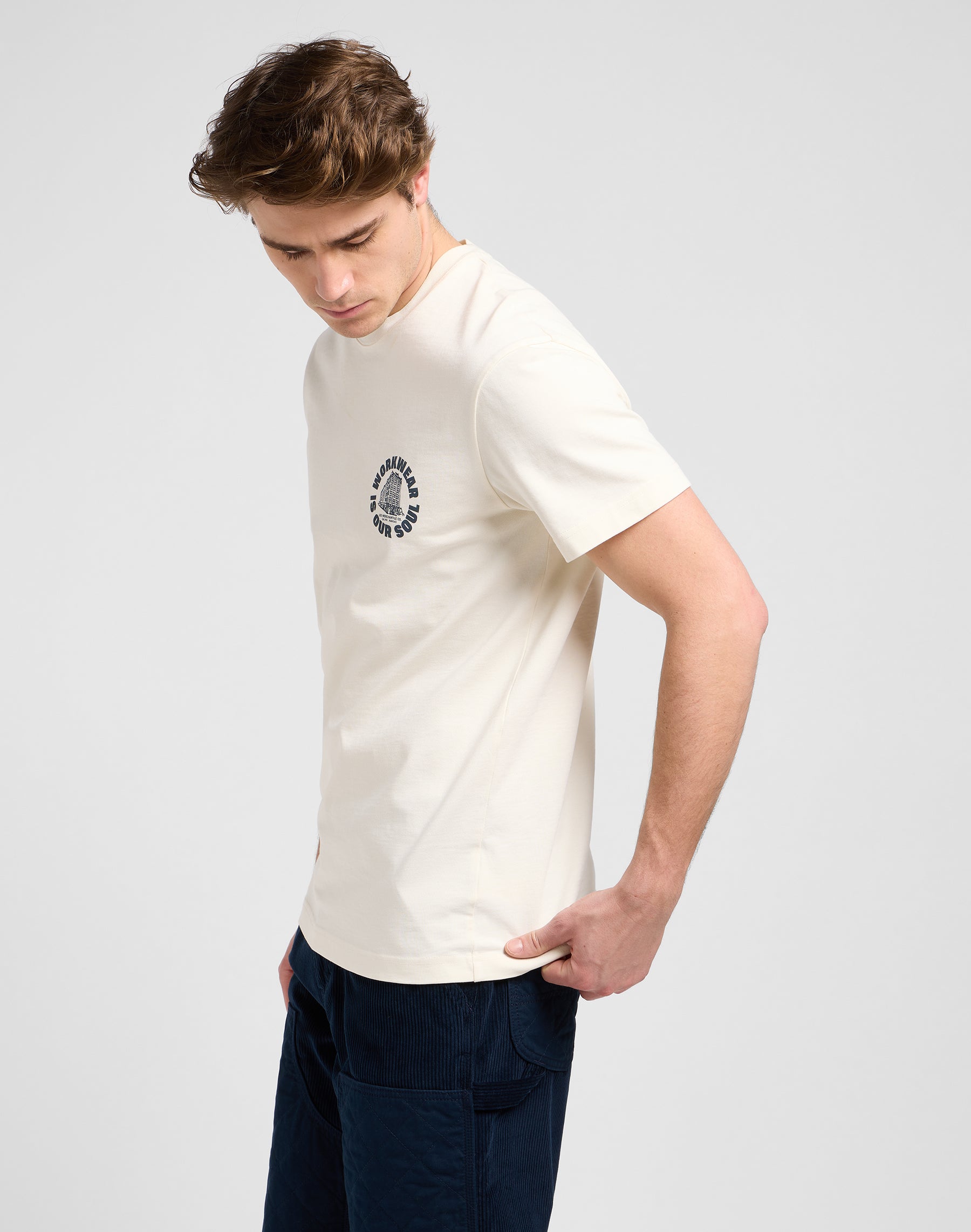 Ww Graphic Tee in Ecru T-Shirts Lee