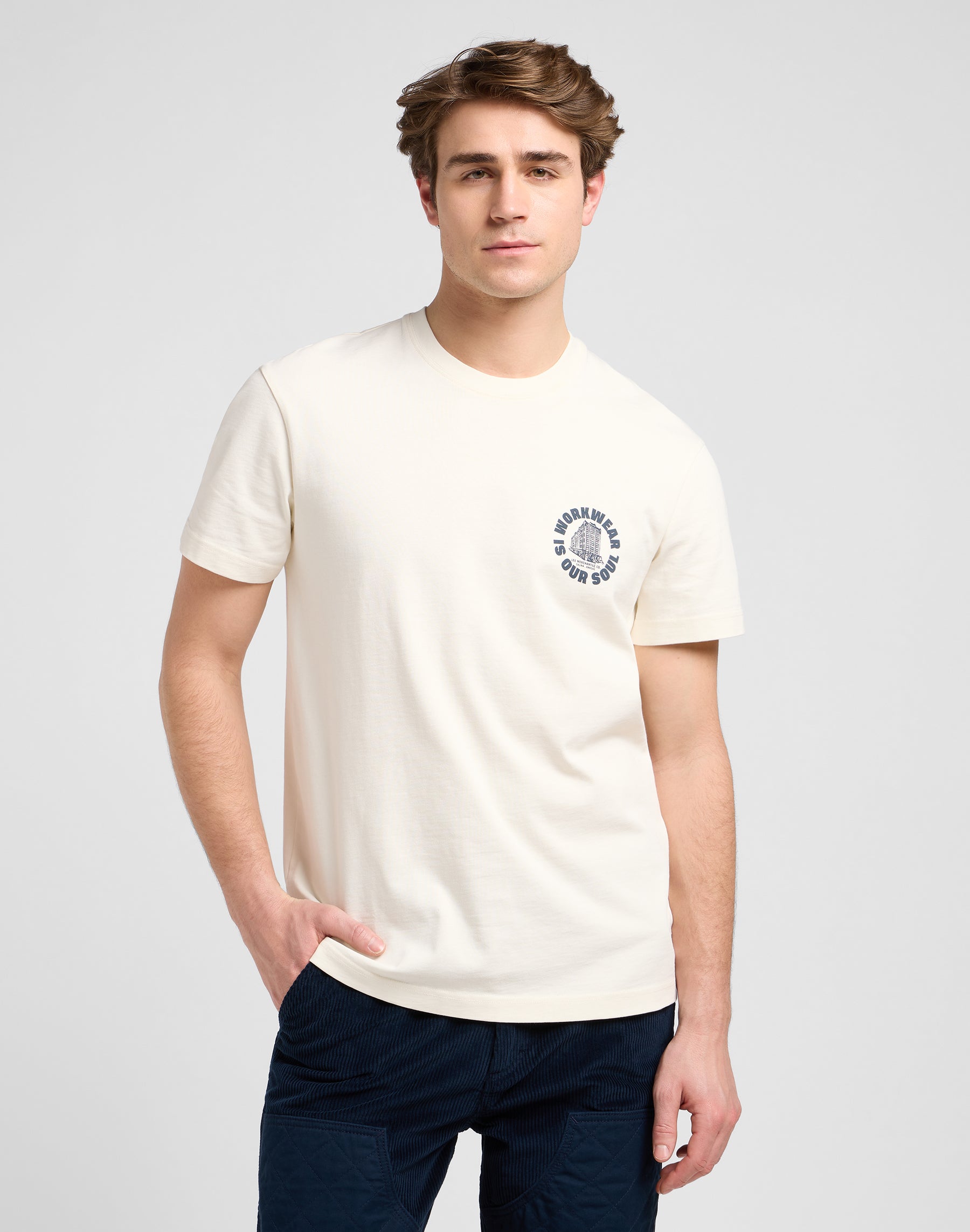 Ww Graphic Tee in Ecru T-Shirts Lee