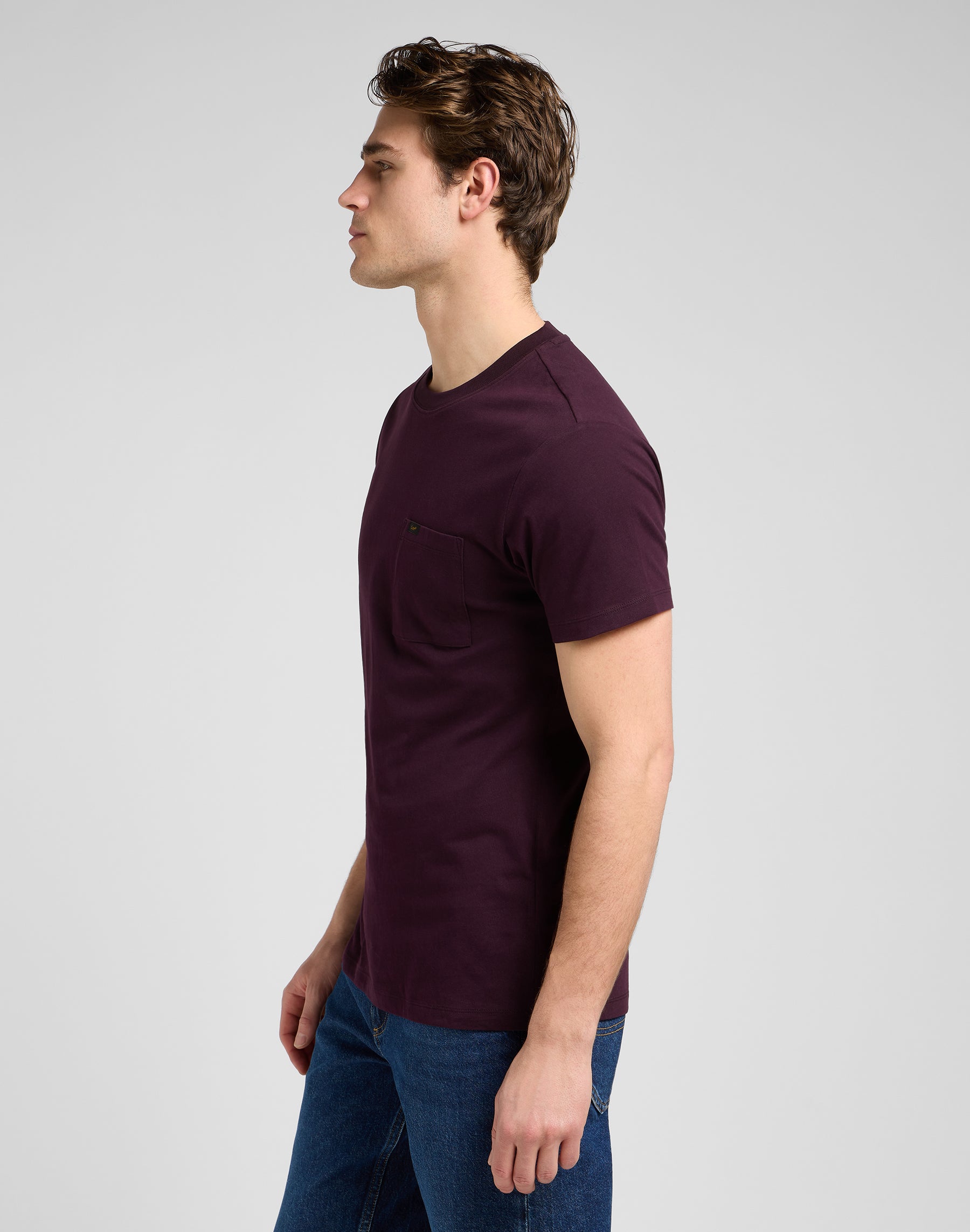 Ultimate Pocket Tee in Deep Wine T-Shirts Lee