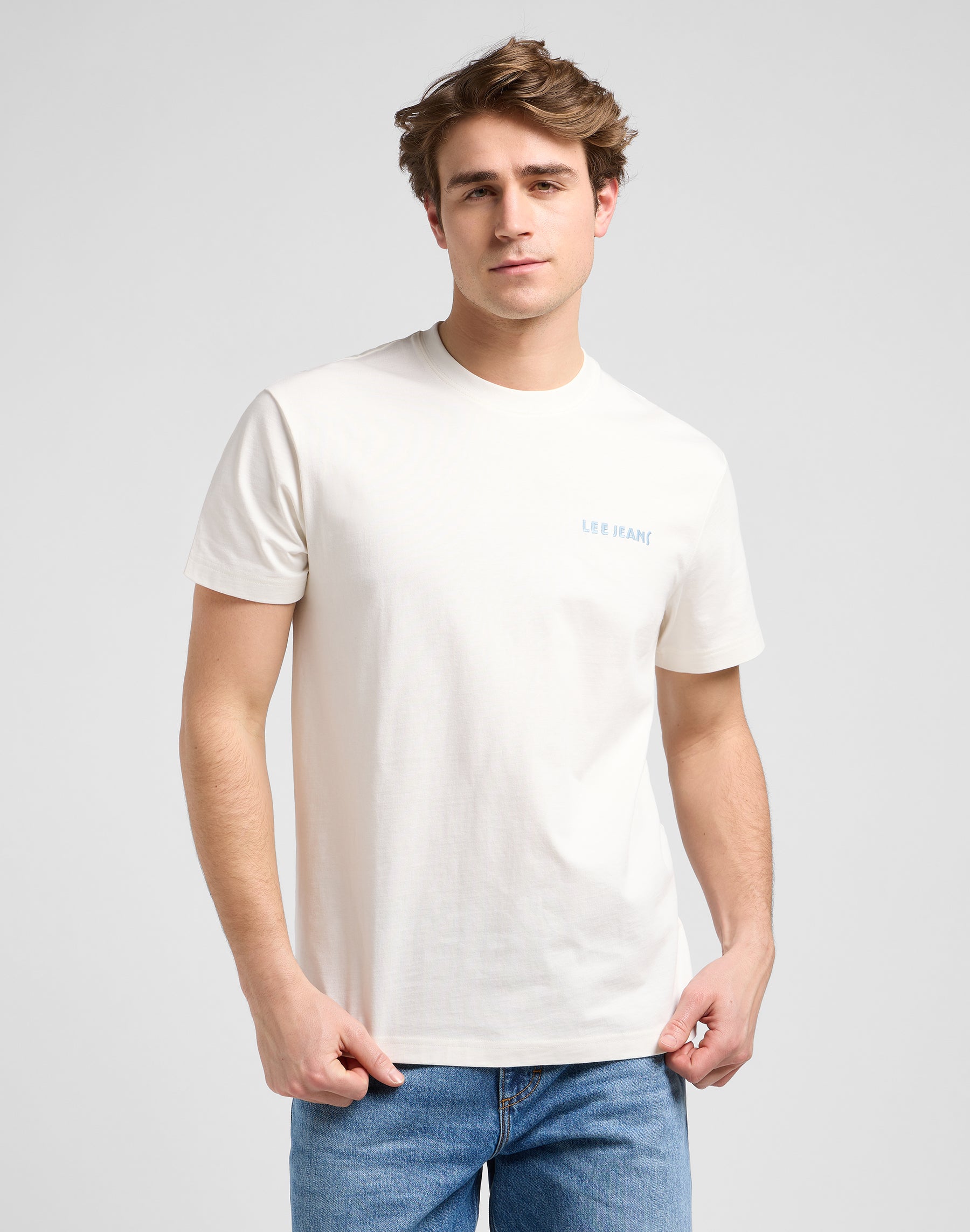 Ss Relaxed Graphic Tee in Ecru T-Shirts Lee