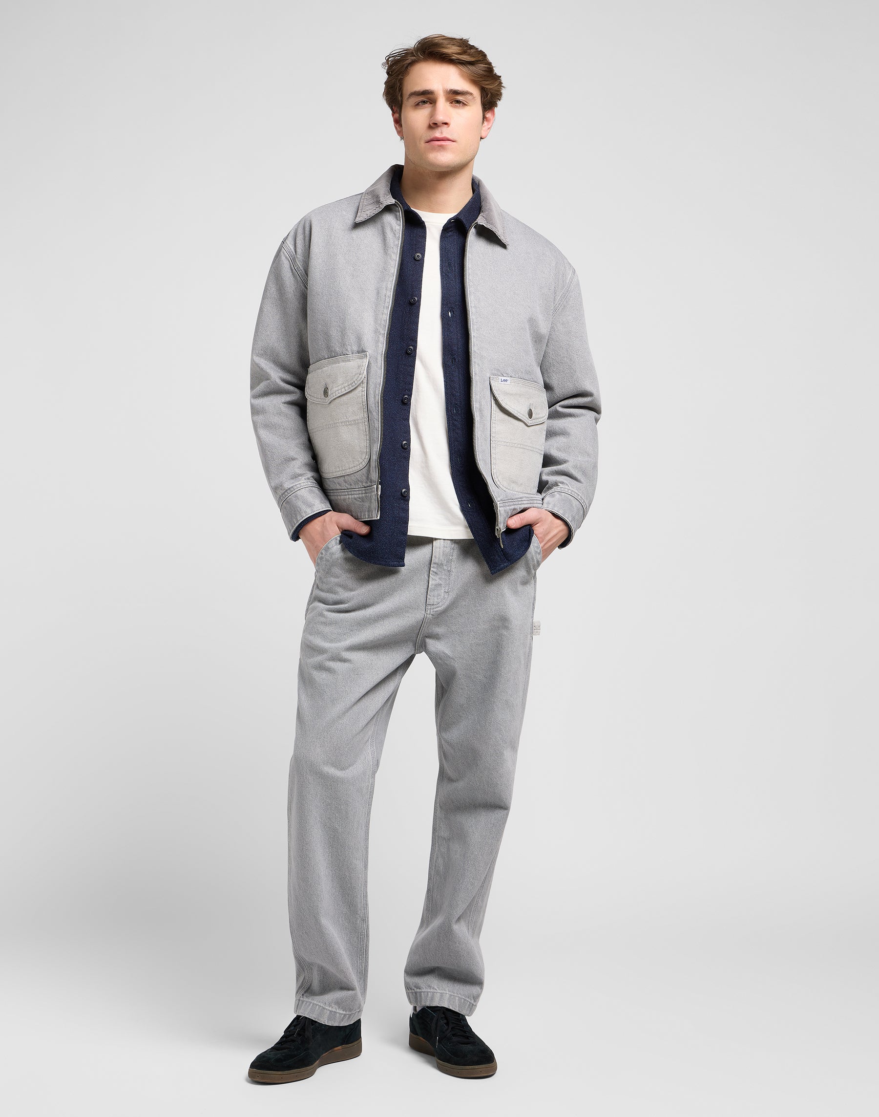 91U Utility Jacket in Gemini Grey Jackets Lee