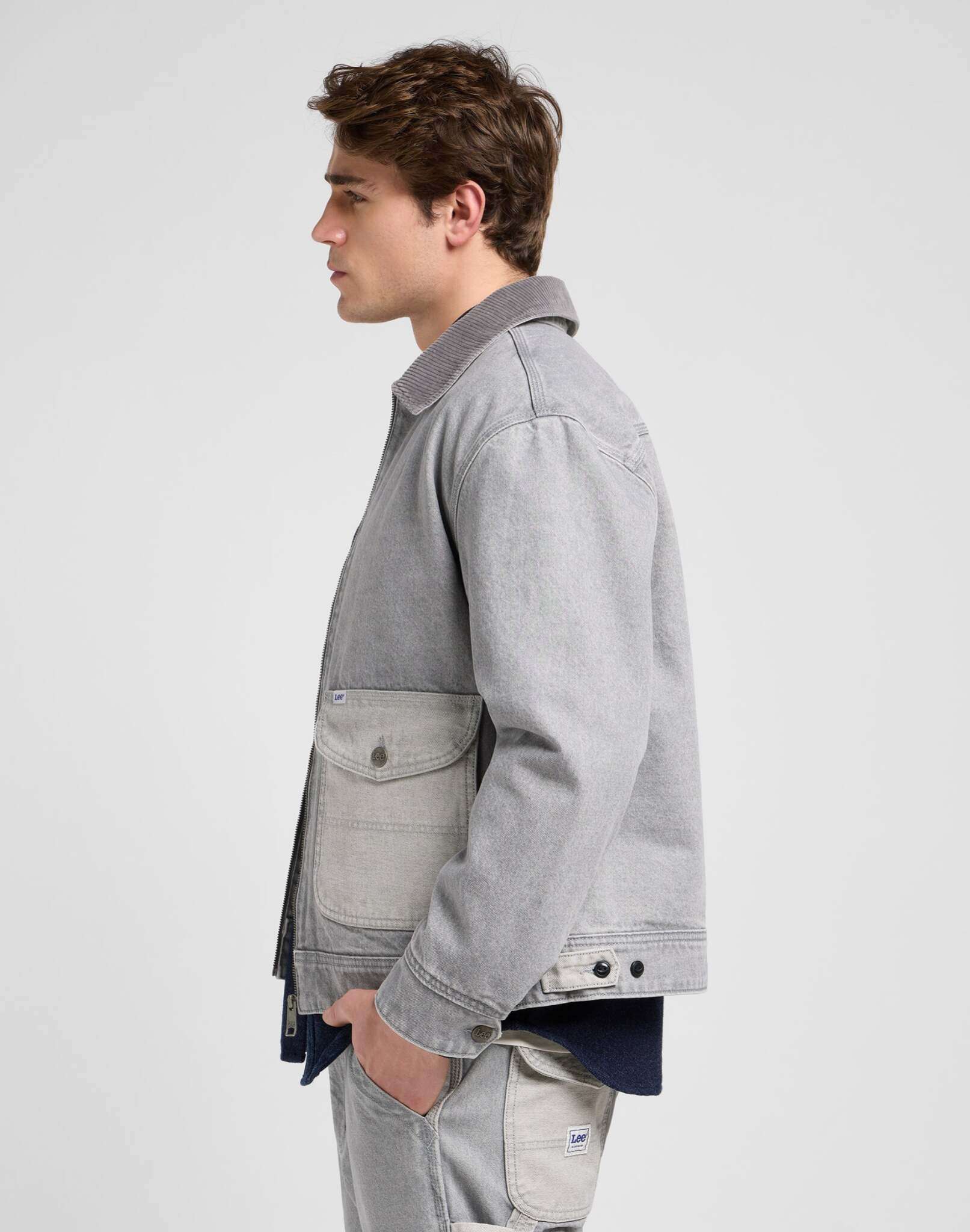 91U Utility Jacket in Gemini Grey Jackets Lee