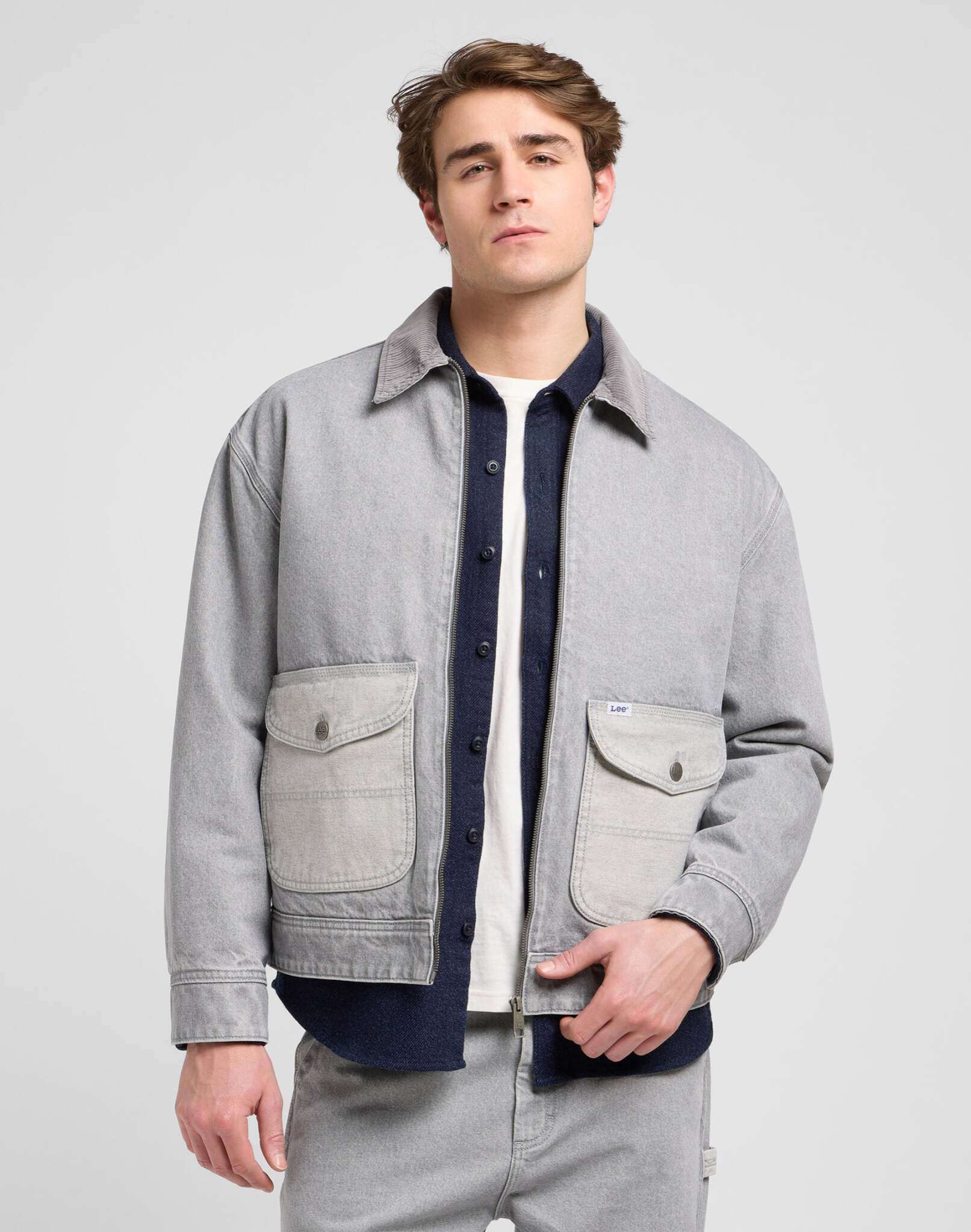 91U Utility Jacket in Gemini Grey Jackets Lee