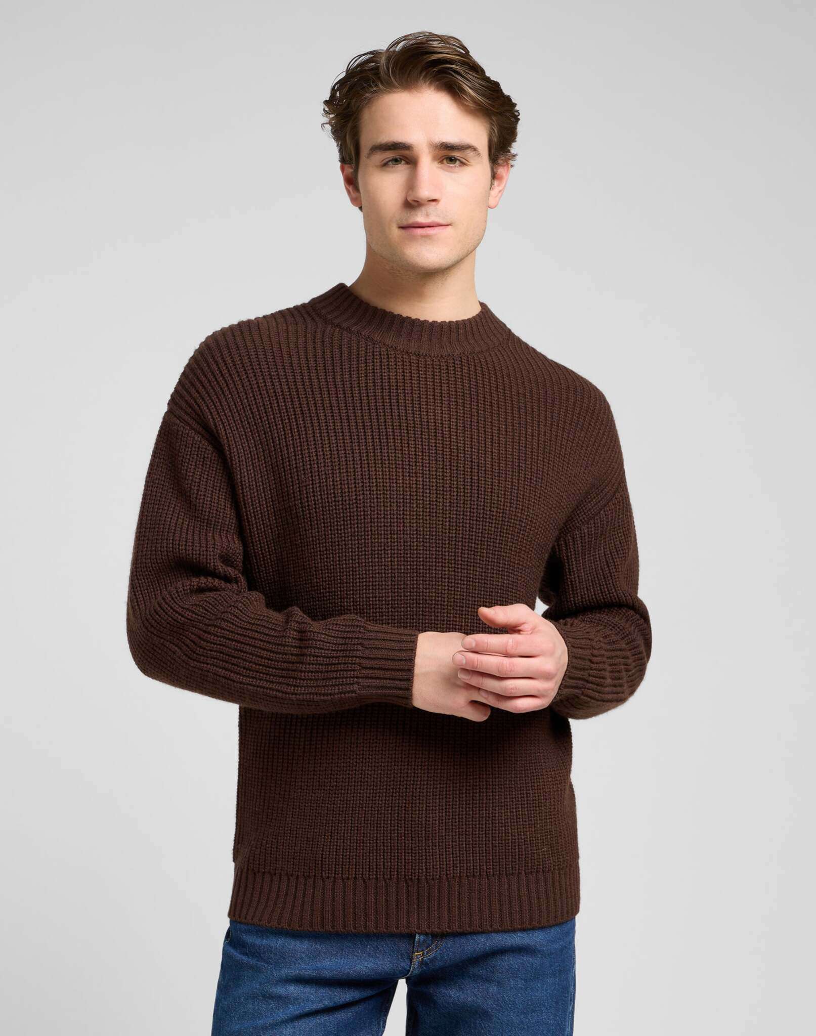 Chunky crew neck in Arabica sweater Lee