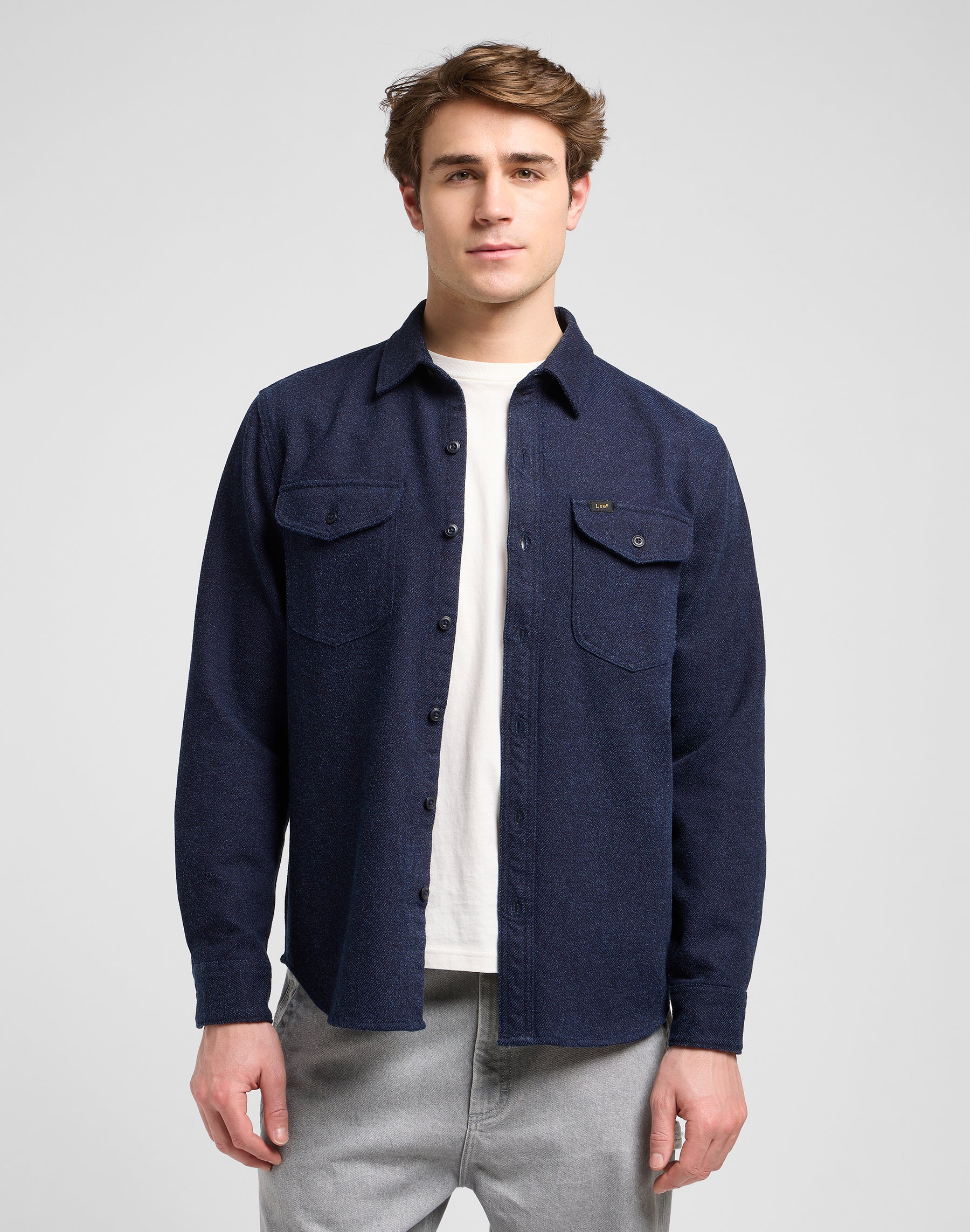 Workwear Shirt in Indigo Jaspe Shirts Lee